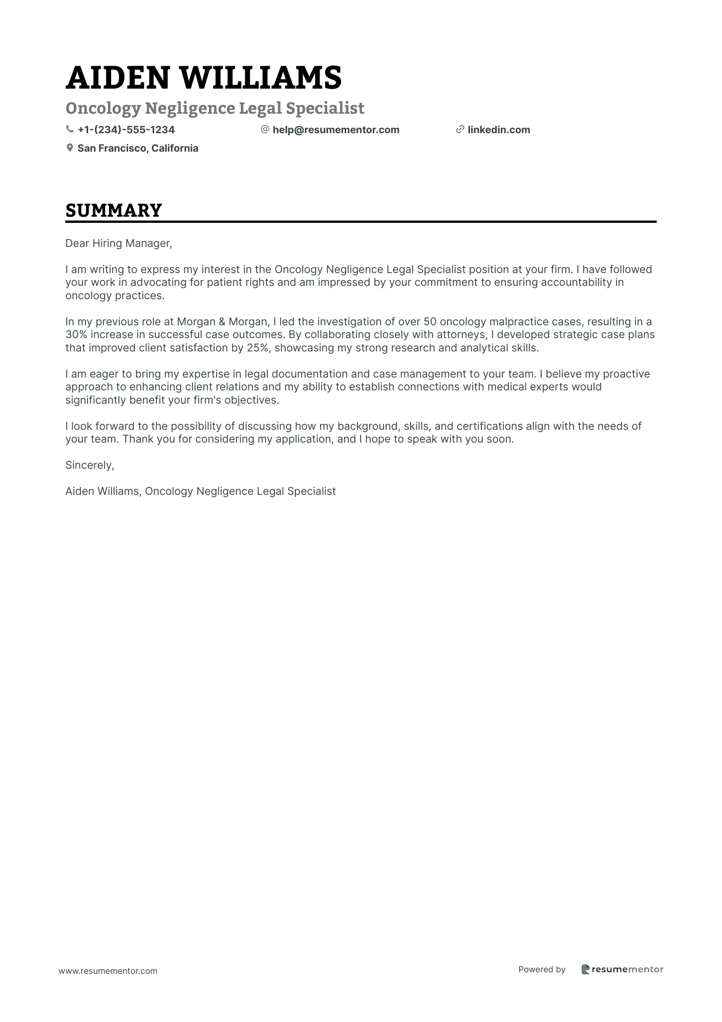 Oncology Negligence Legal Specialist