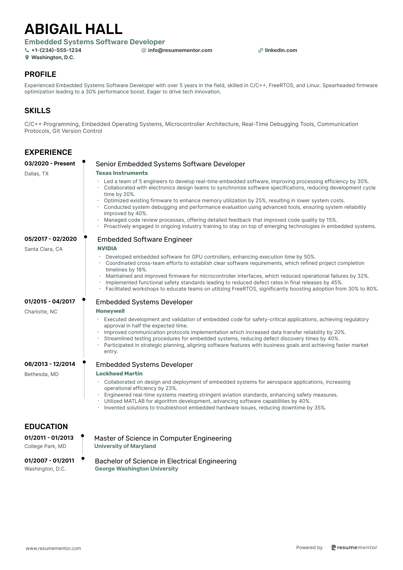 Embedded Systems Software Developer