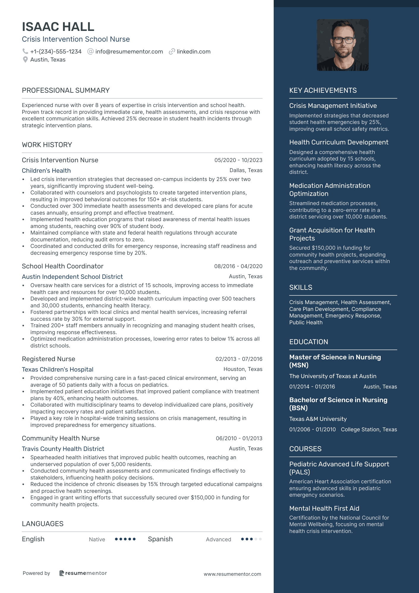 Crisis Intervention School Nurse