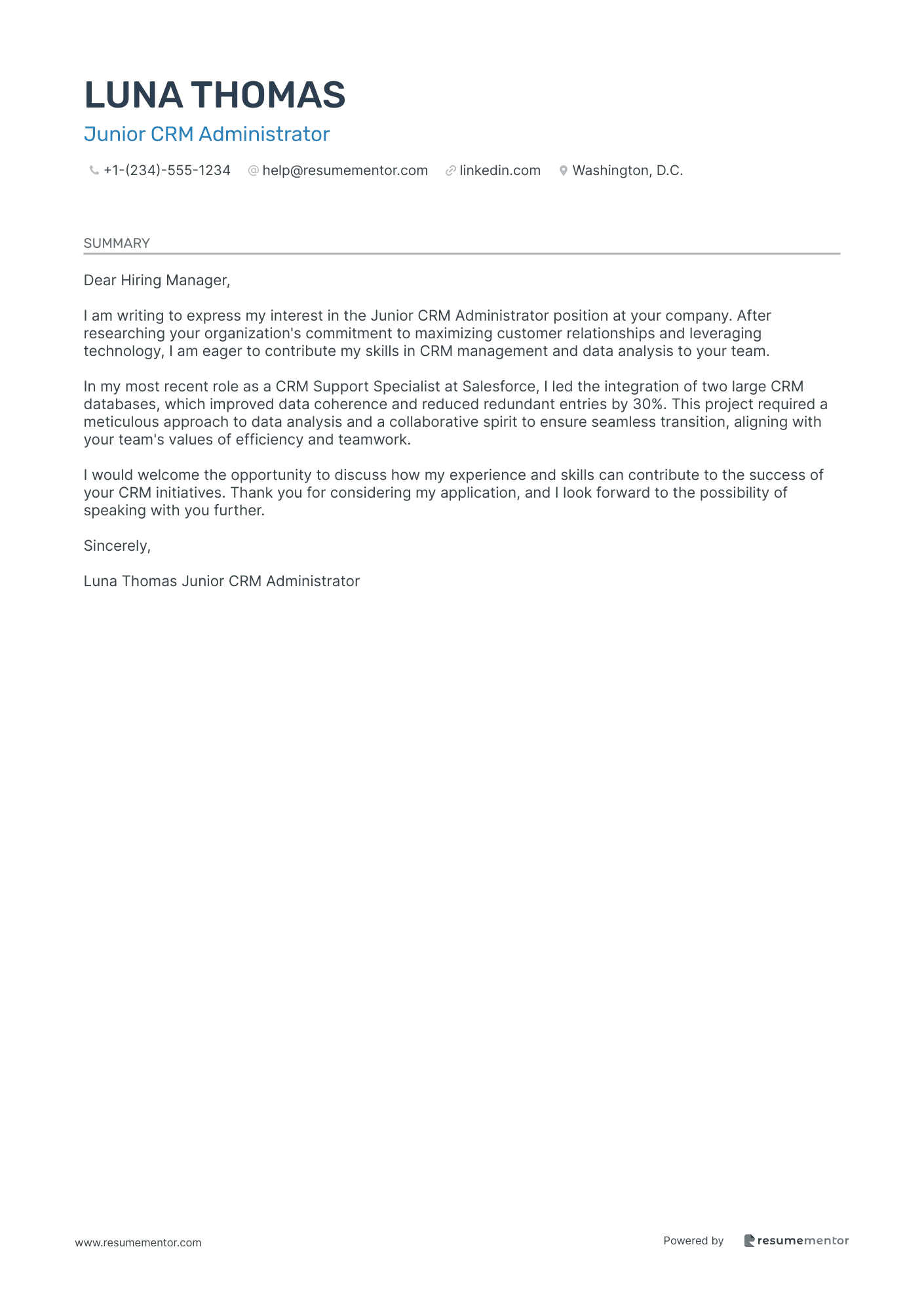 Junior CRM Administrator