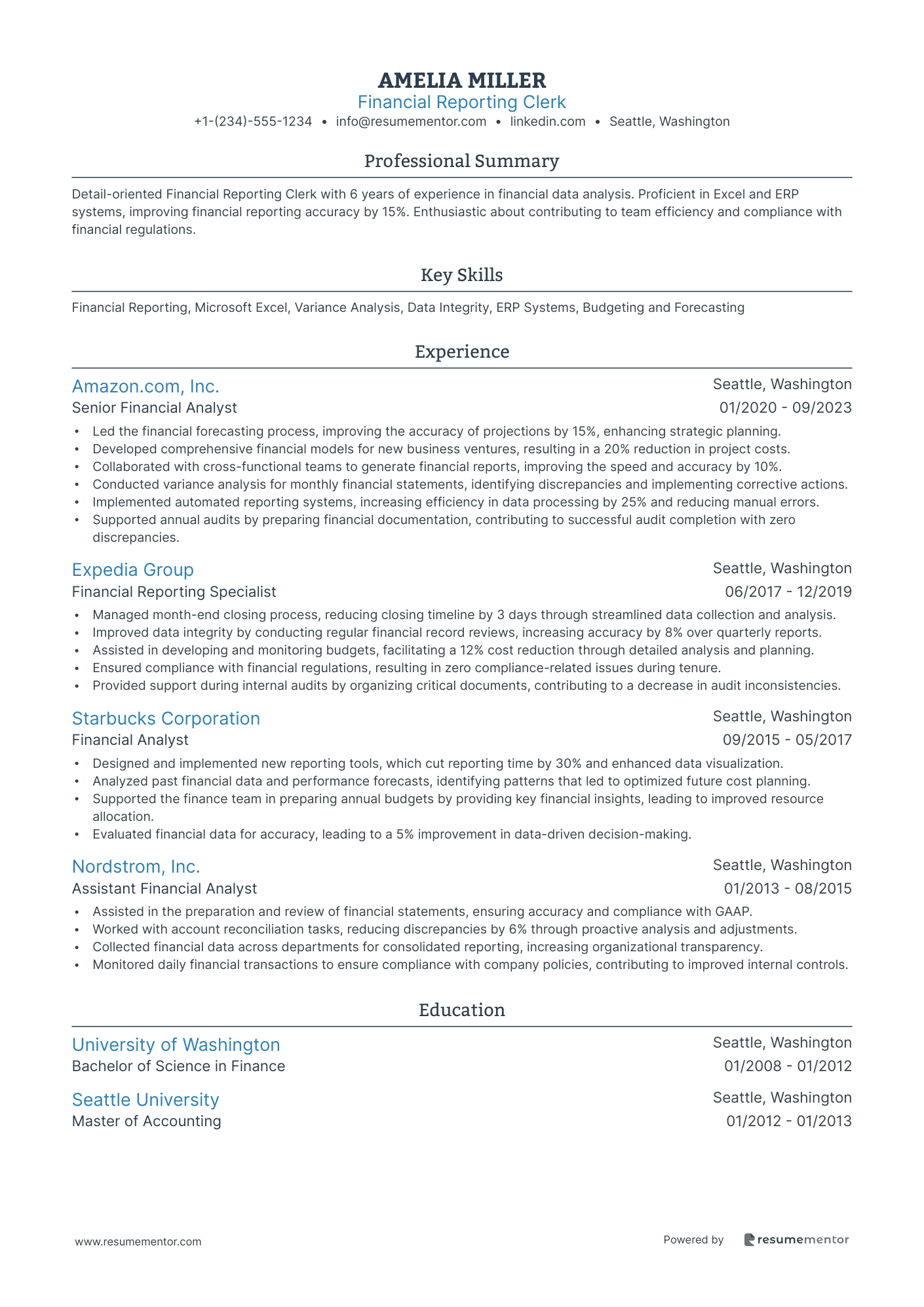 Financial Reporting Clerk