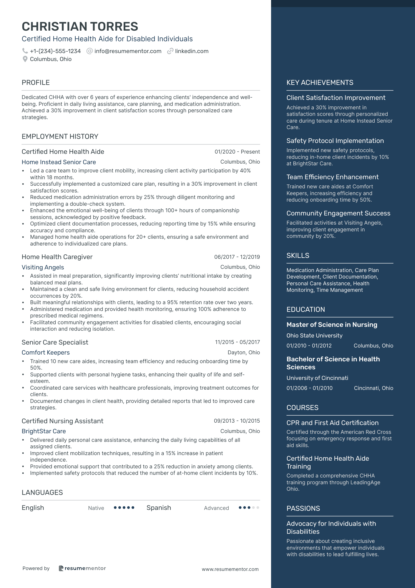 Certified Home Health Aide for Disabled Individuals