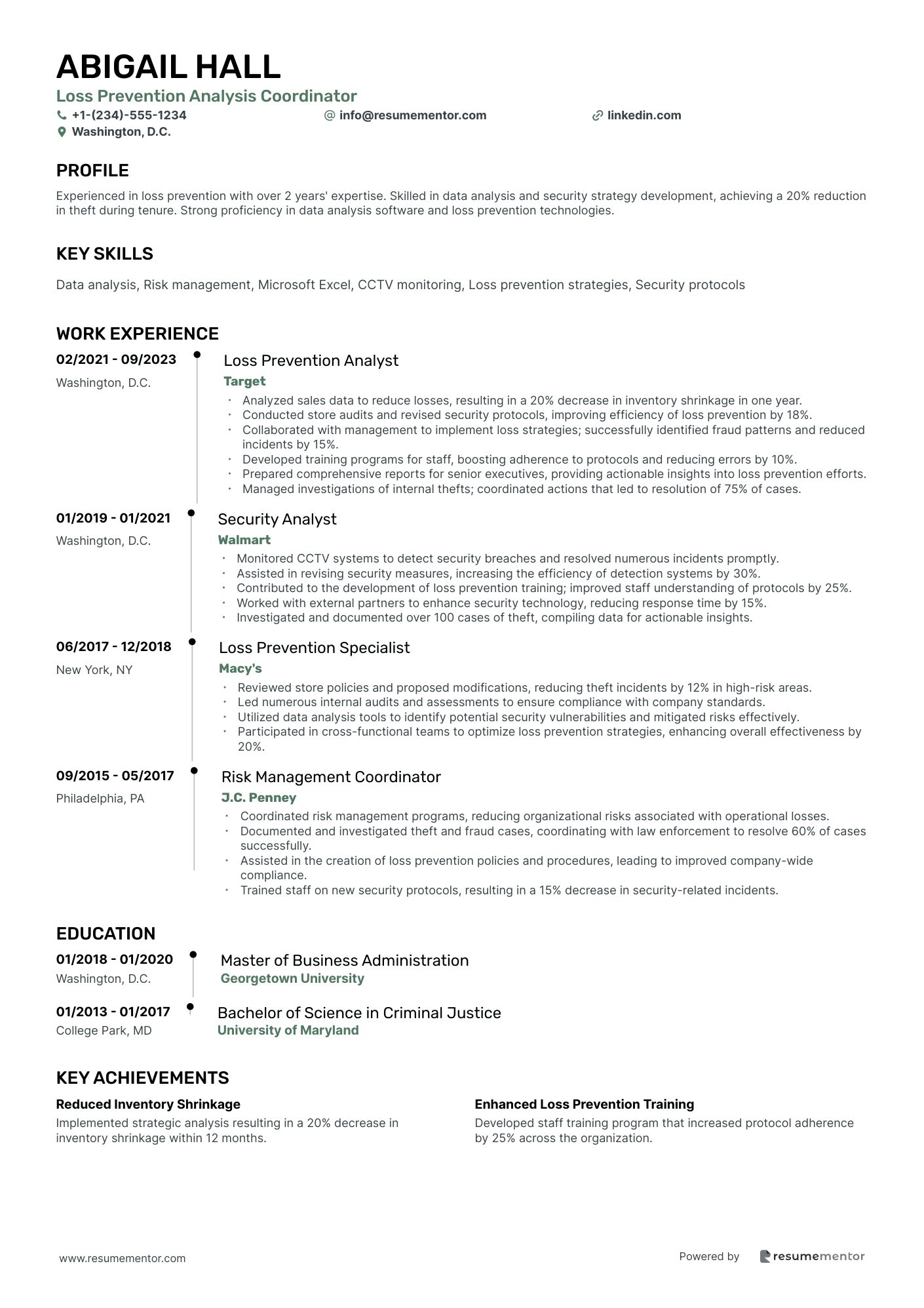Loss Prevention Analysis Coordinator