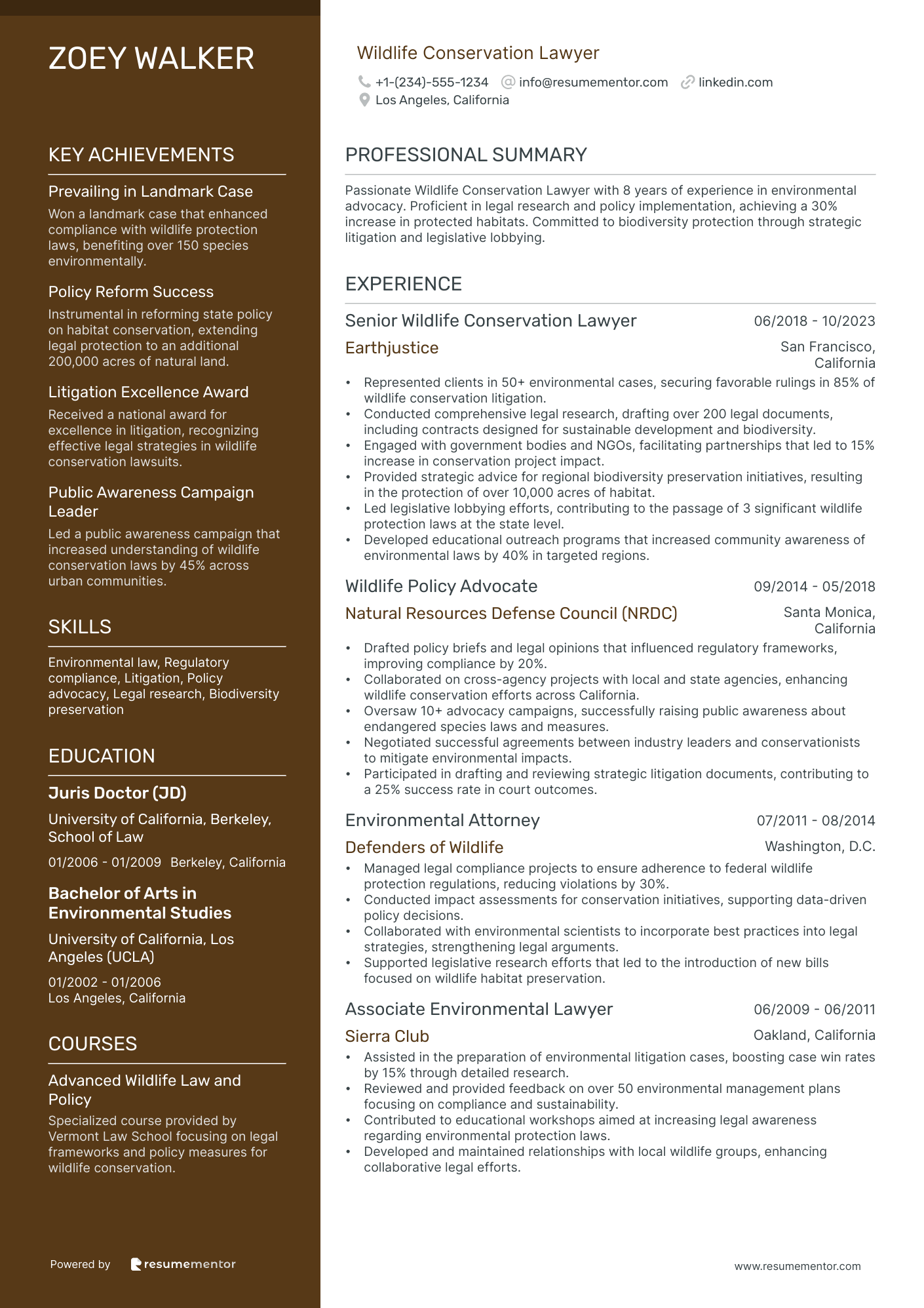 Wildlife Conservation Lawyer