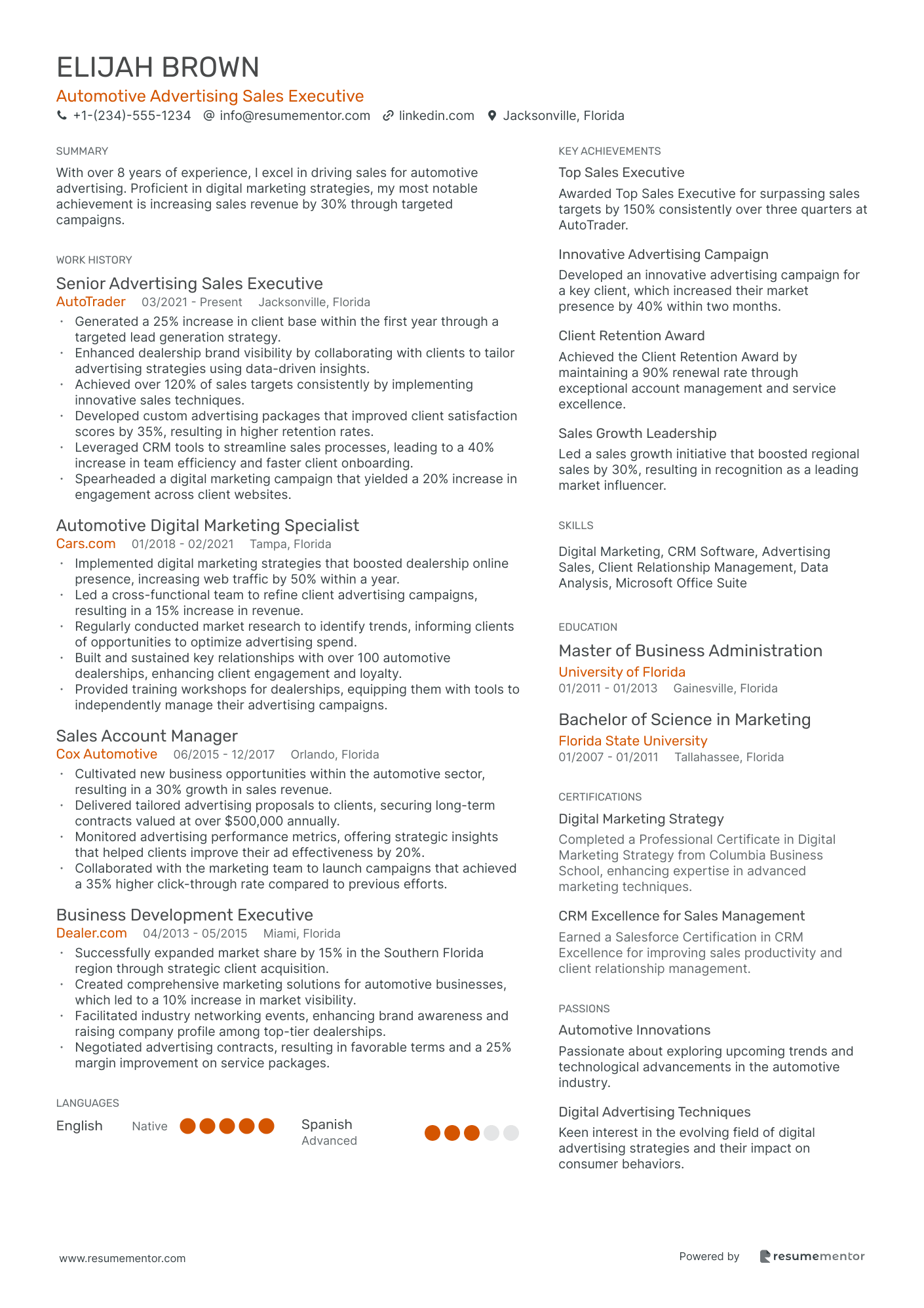 Automotive Advertising Sales Executive