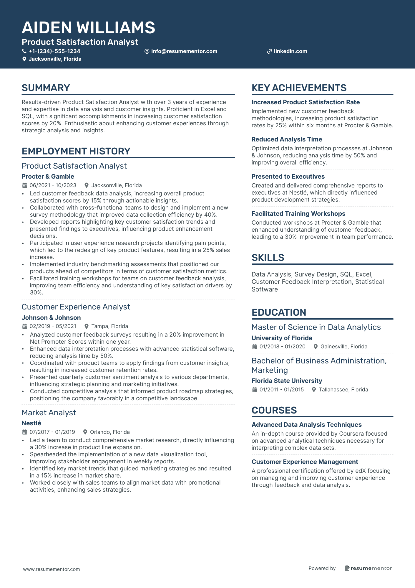 Product Satisfaction Analyst
