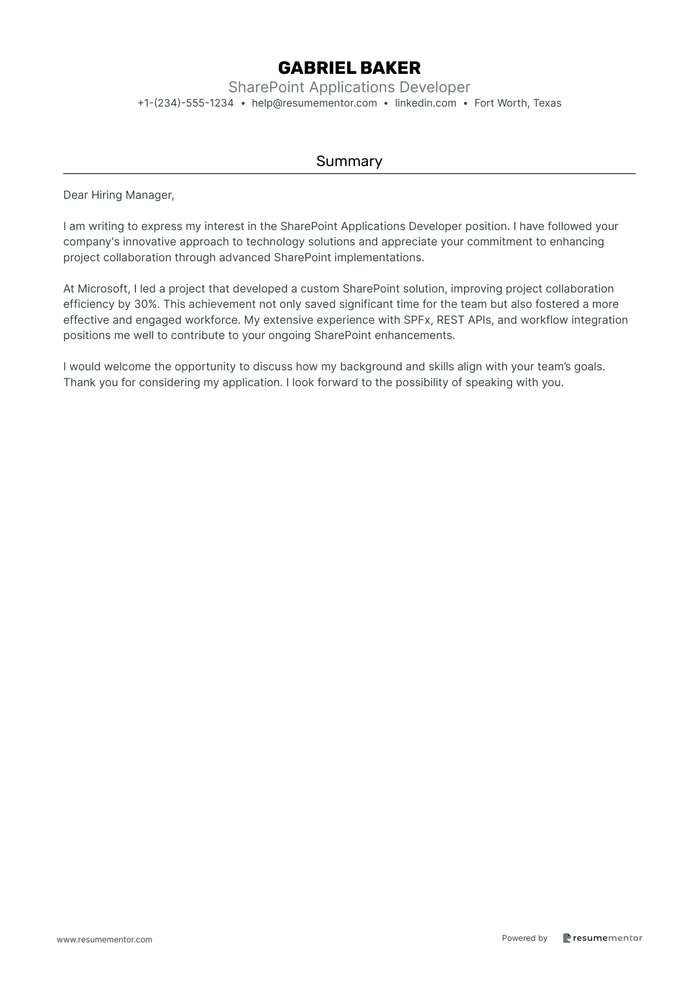 SharePoint Applications Developer