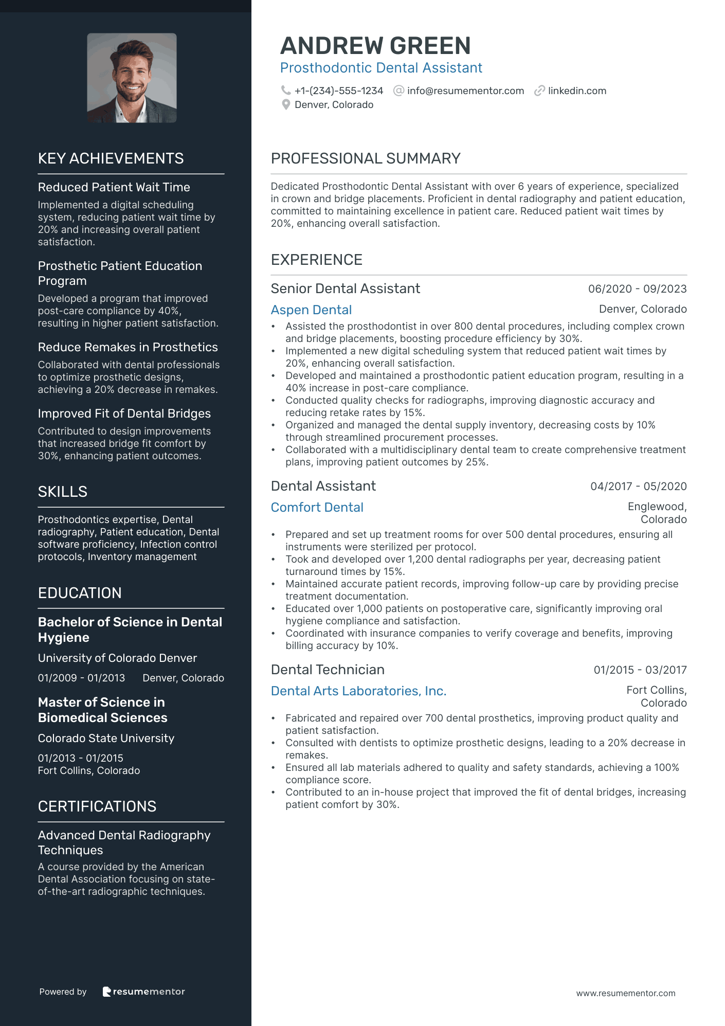 Prosthodontic Dental Assistant