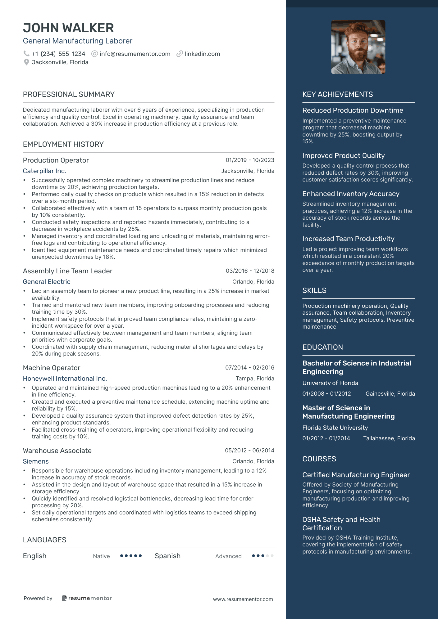 General Manufacturing Laborer