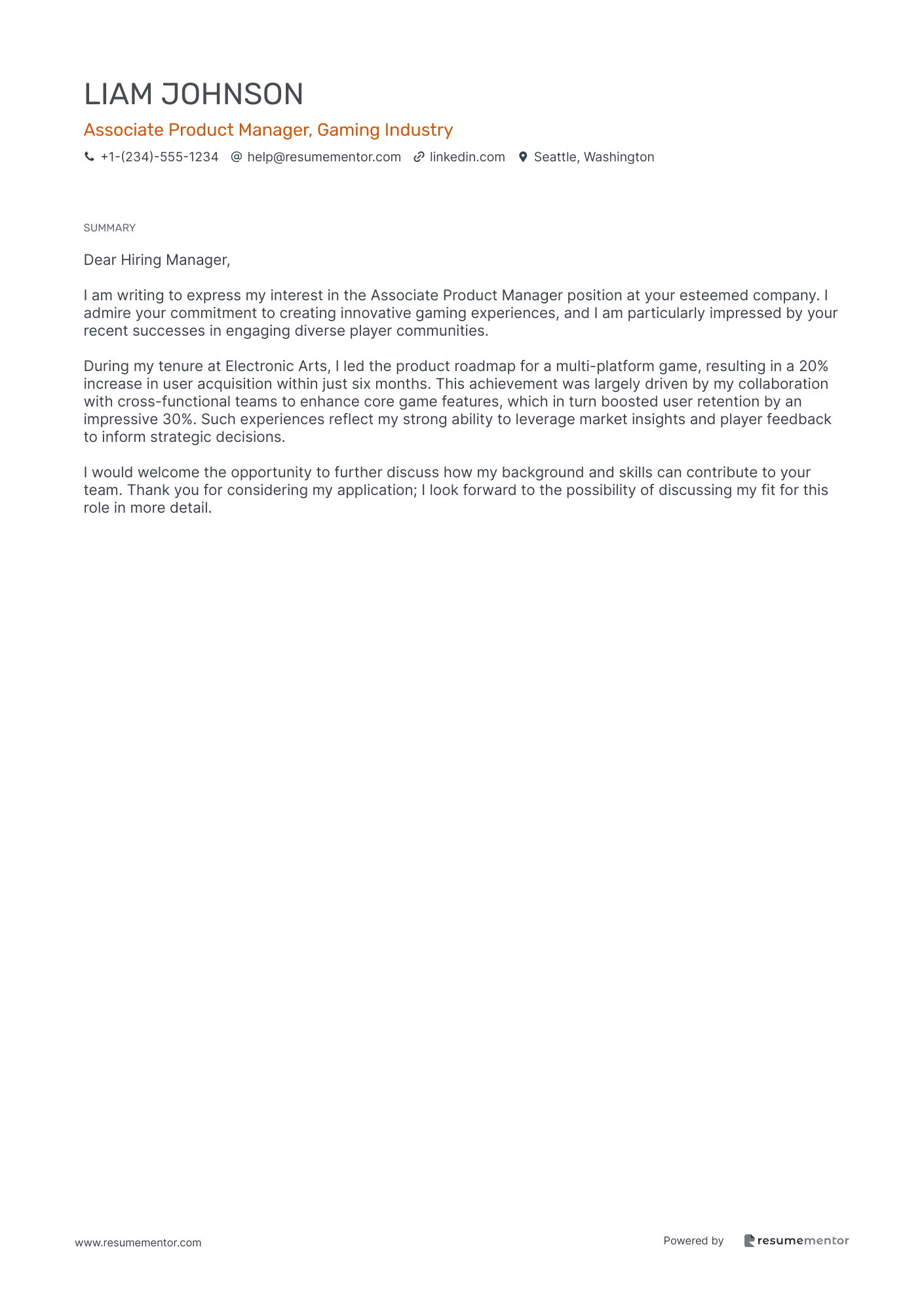 Associate Product Manager, Gaming Industry