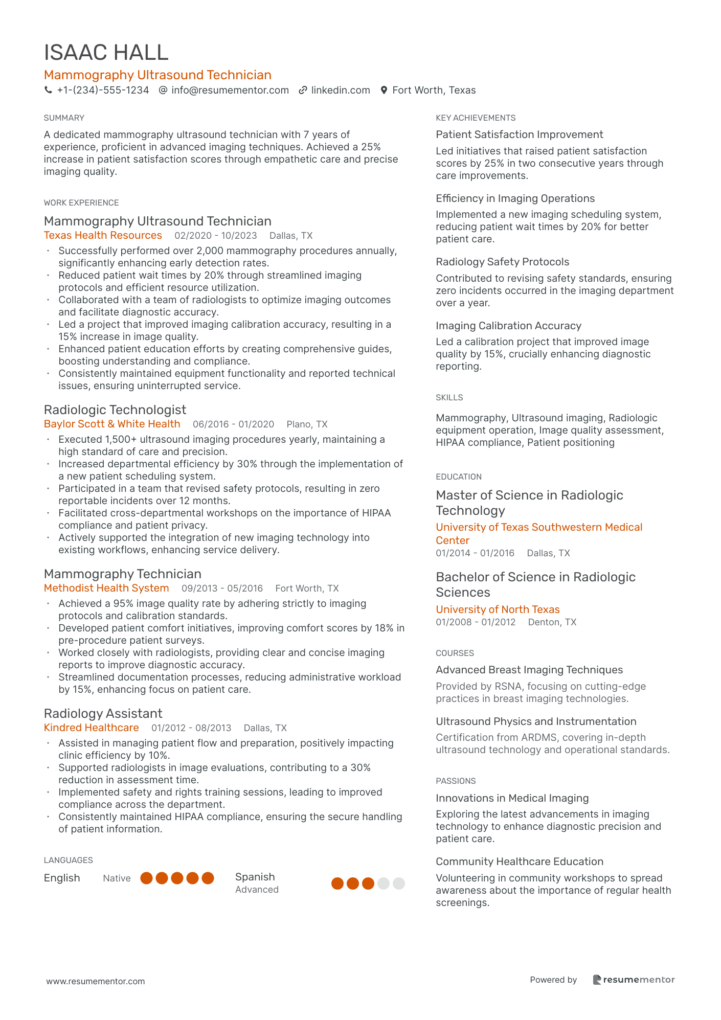 Mammography Ultrasound Technician
