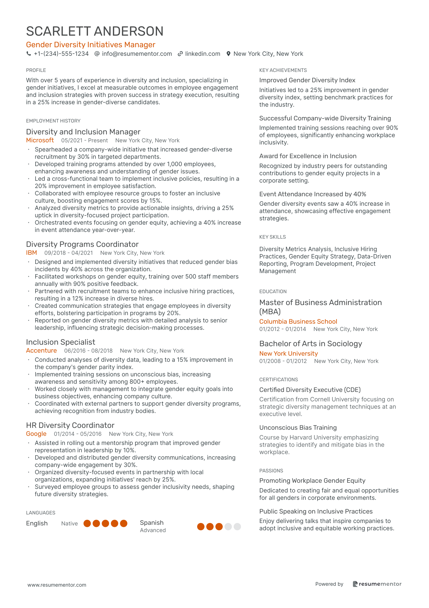 Gender Diversity Initiatives Manager