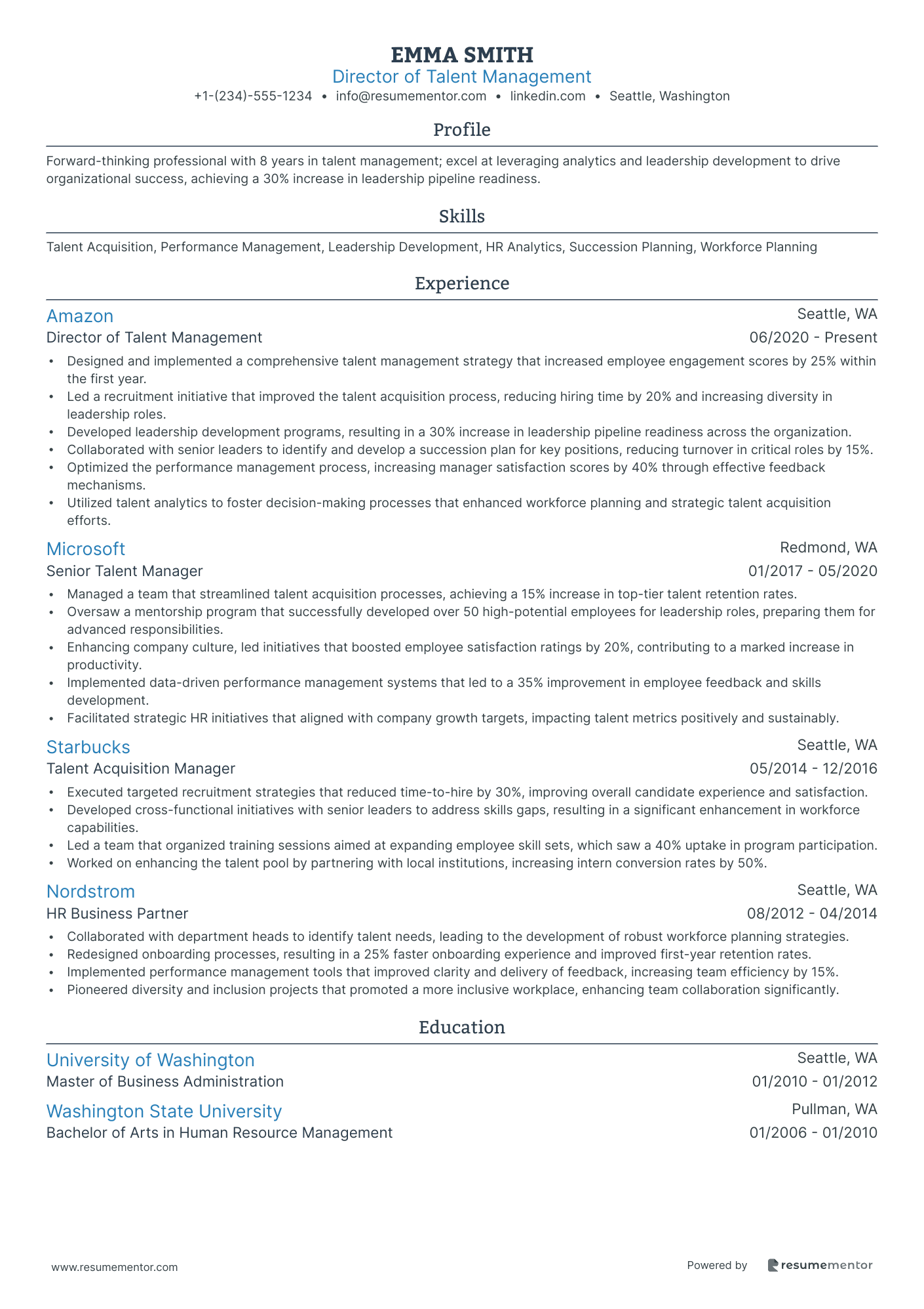 Director of Talent Management