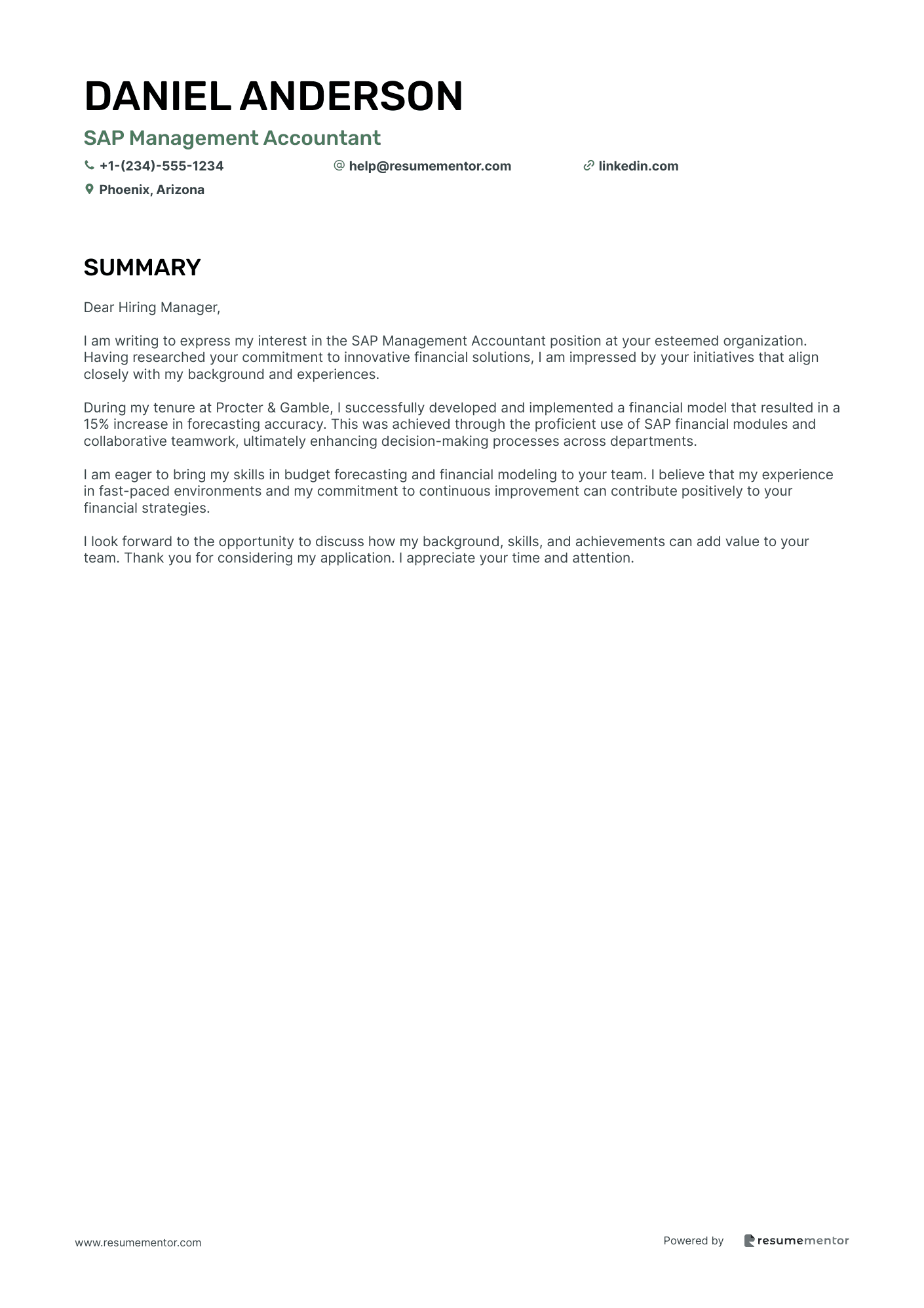 SAP Management Accountant