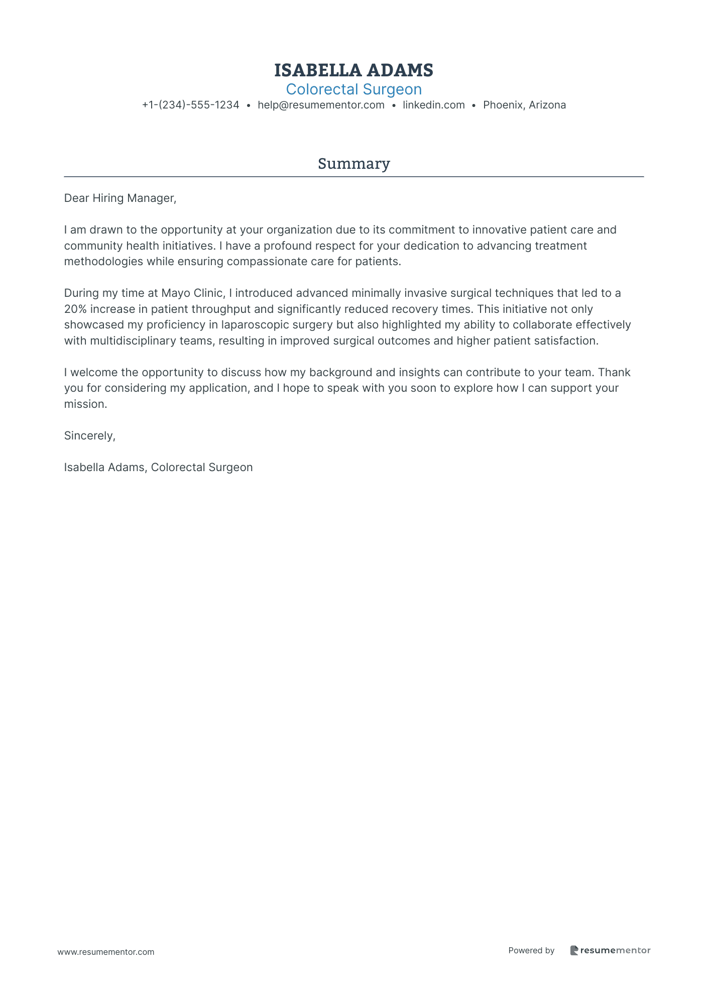 Colorectal Surgeon