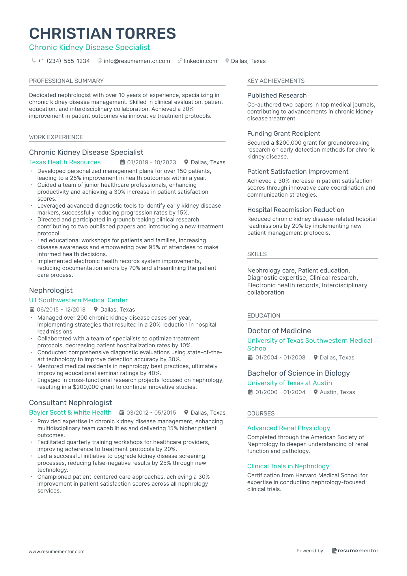 Chronic Kidney Disease Specialist