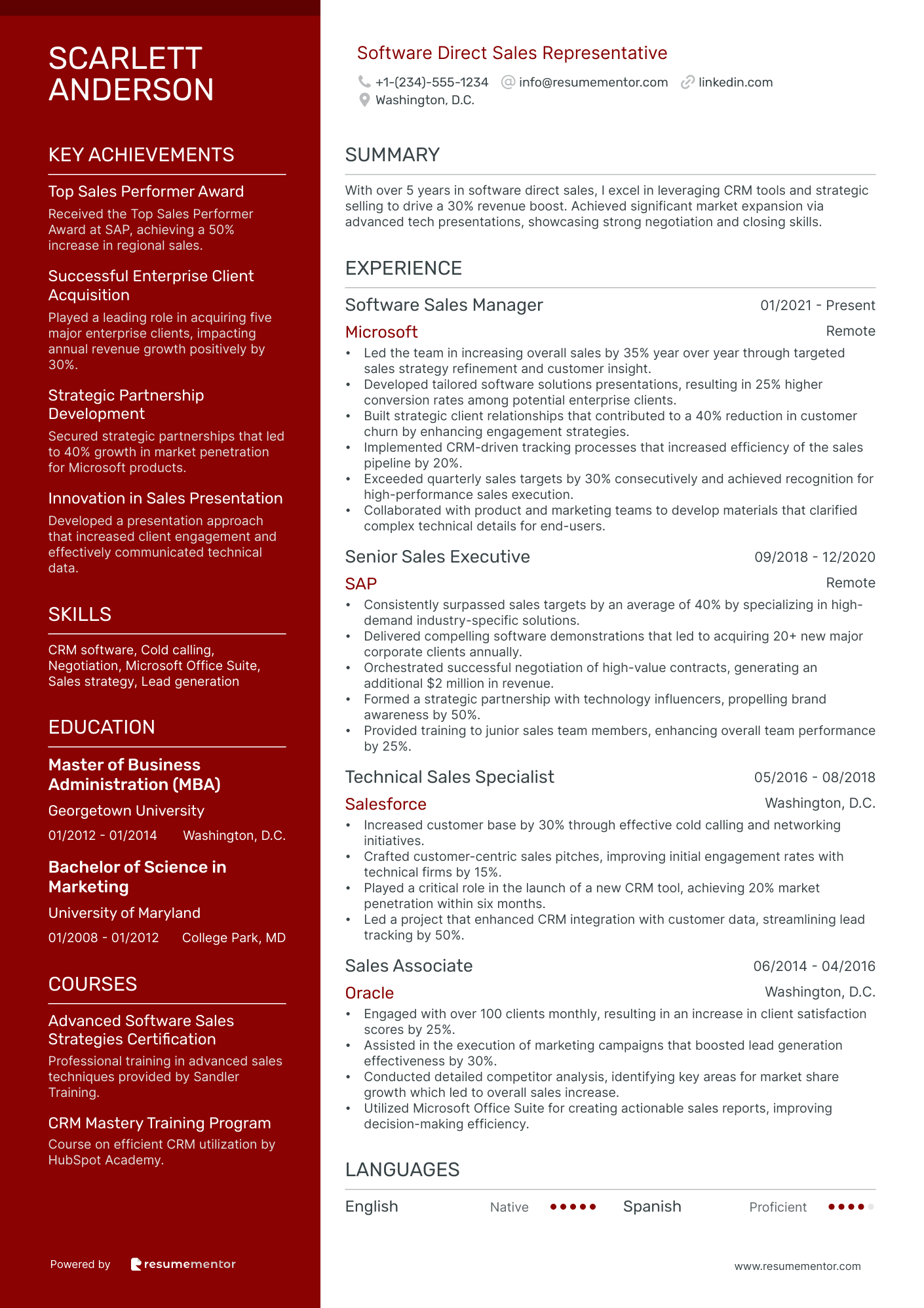 Software Direct Sales Representative