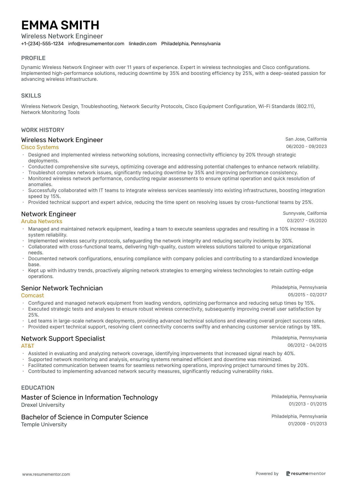 Wireless Network Engineer
