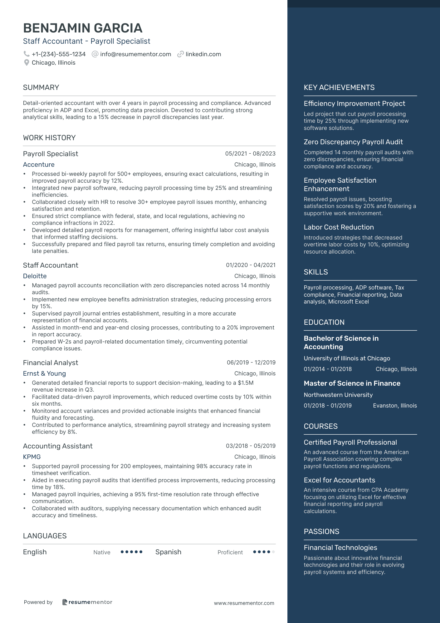 Staff Accountant   Payroll Specialist