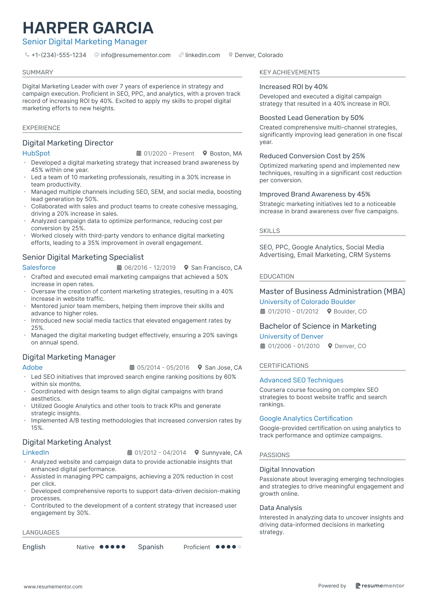 Senior Digital Marketing Manager
