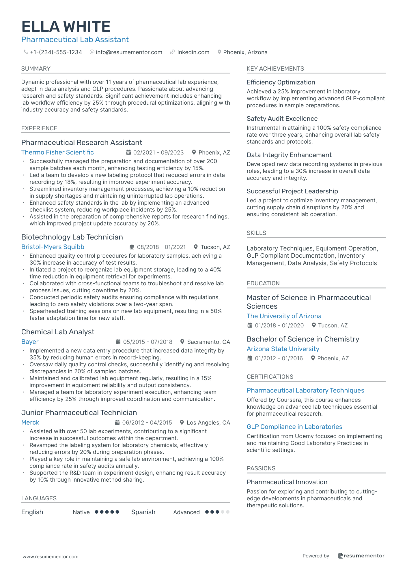 Pharmaceutical Lab Assistant