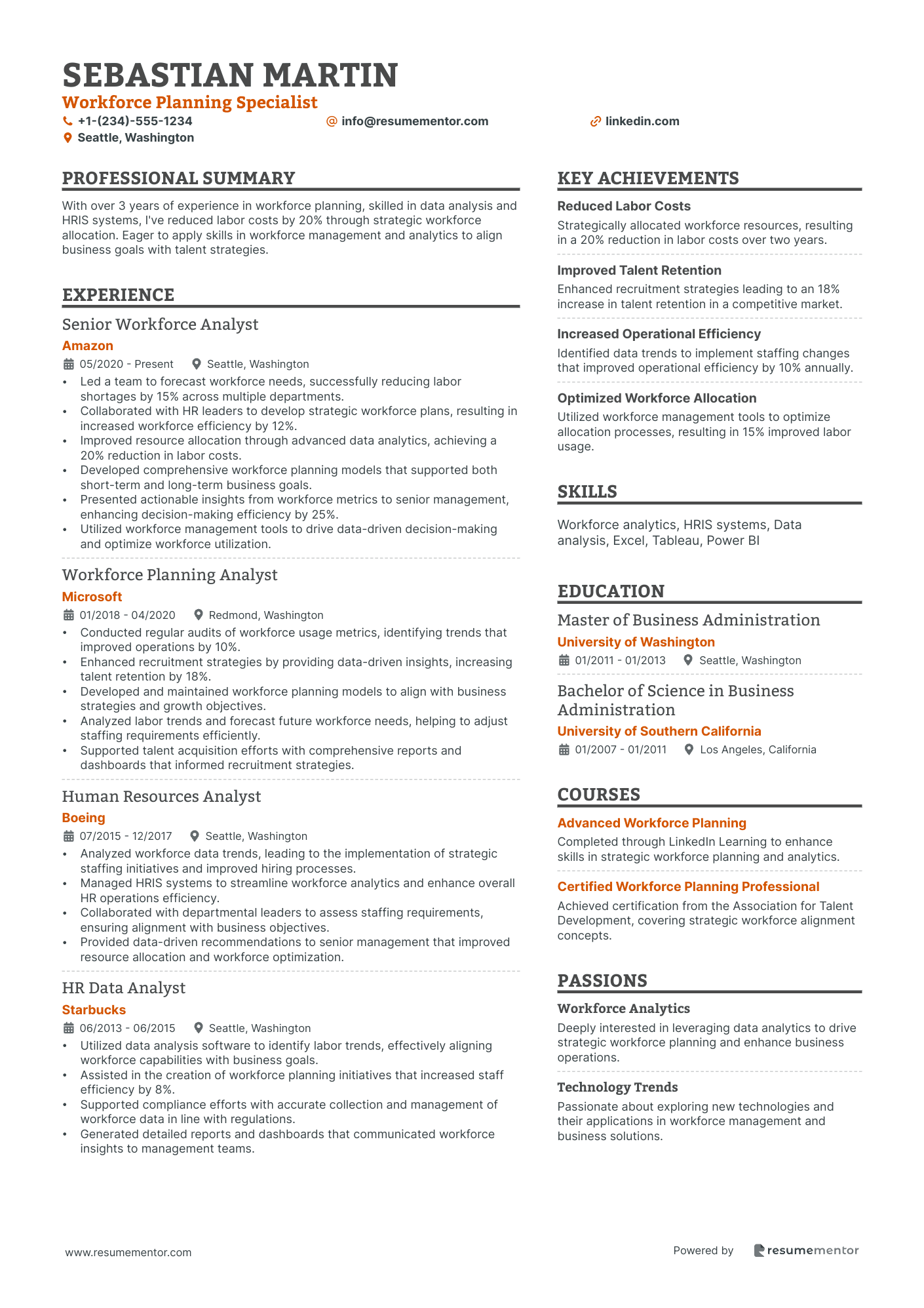 Workforce Planning Specialist