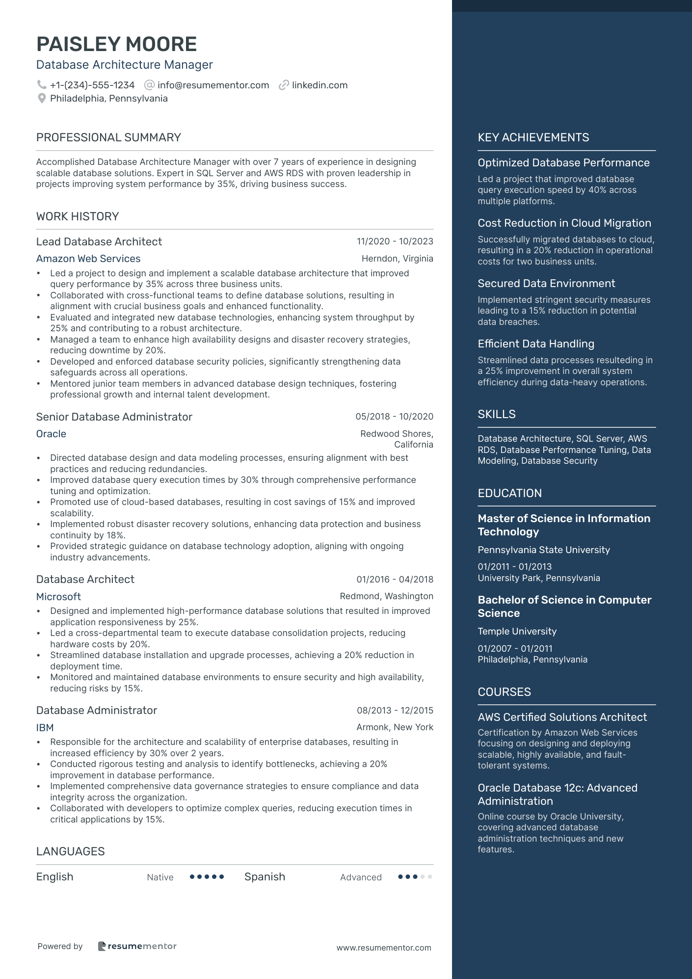Database Architecture Manager