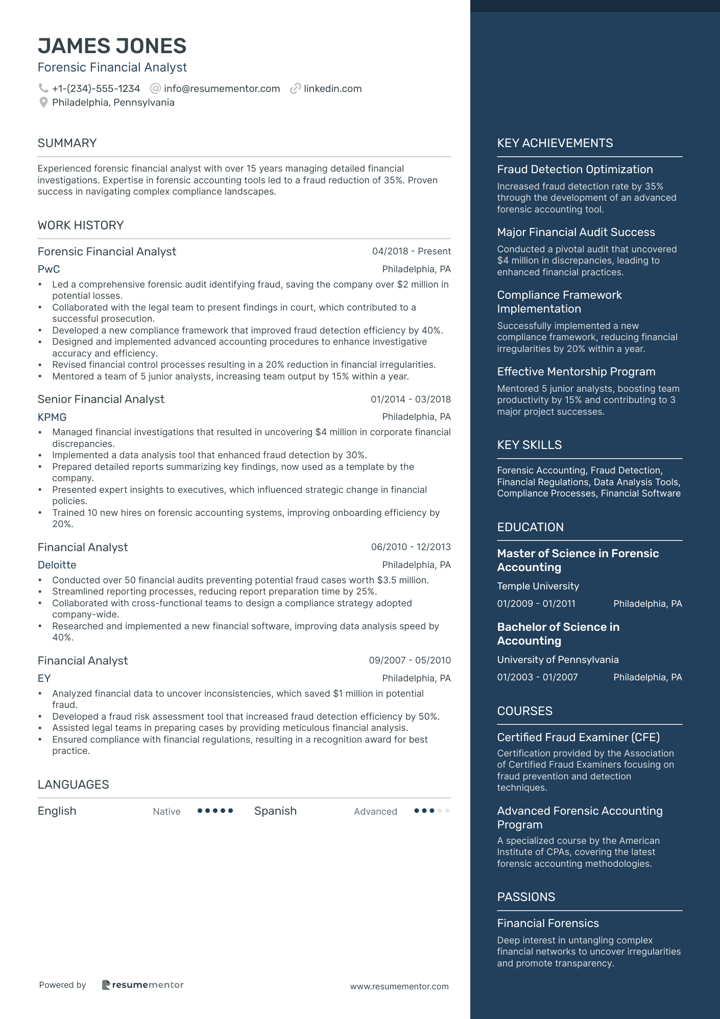 Forensic Financial Analyst