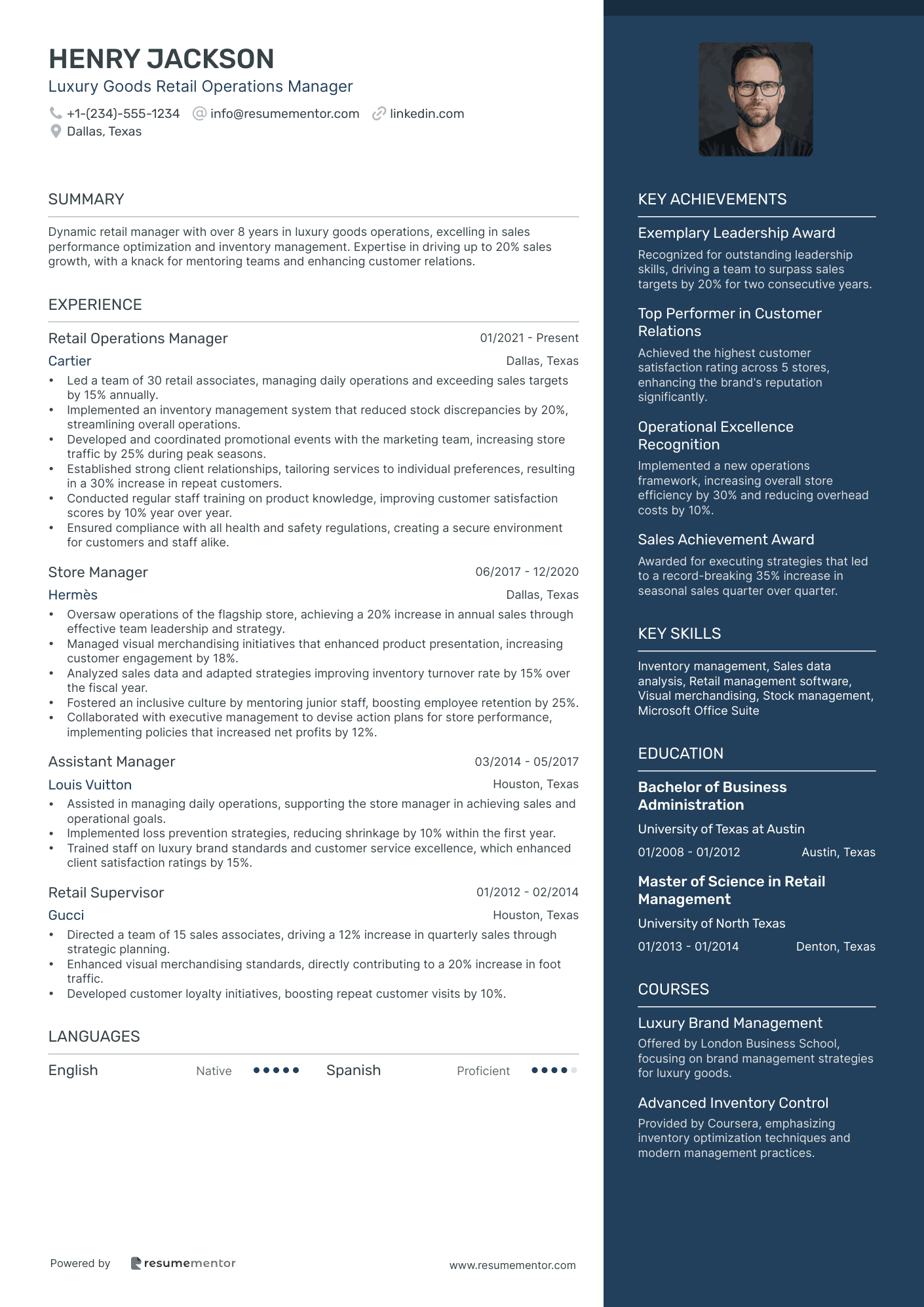Luxury Goods Retail Operations Manager