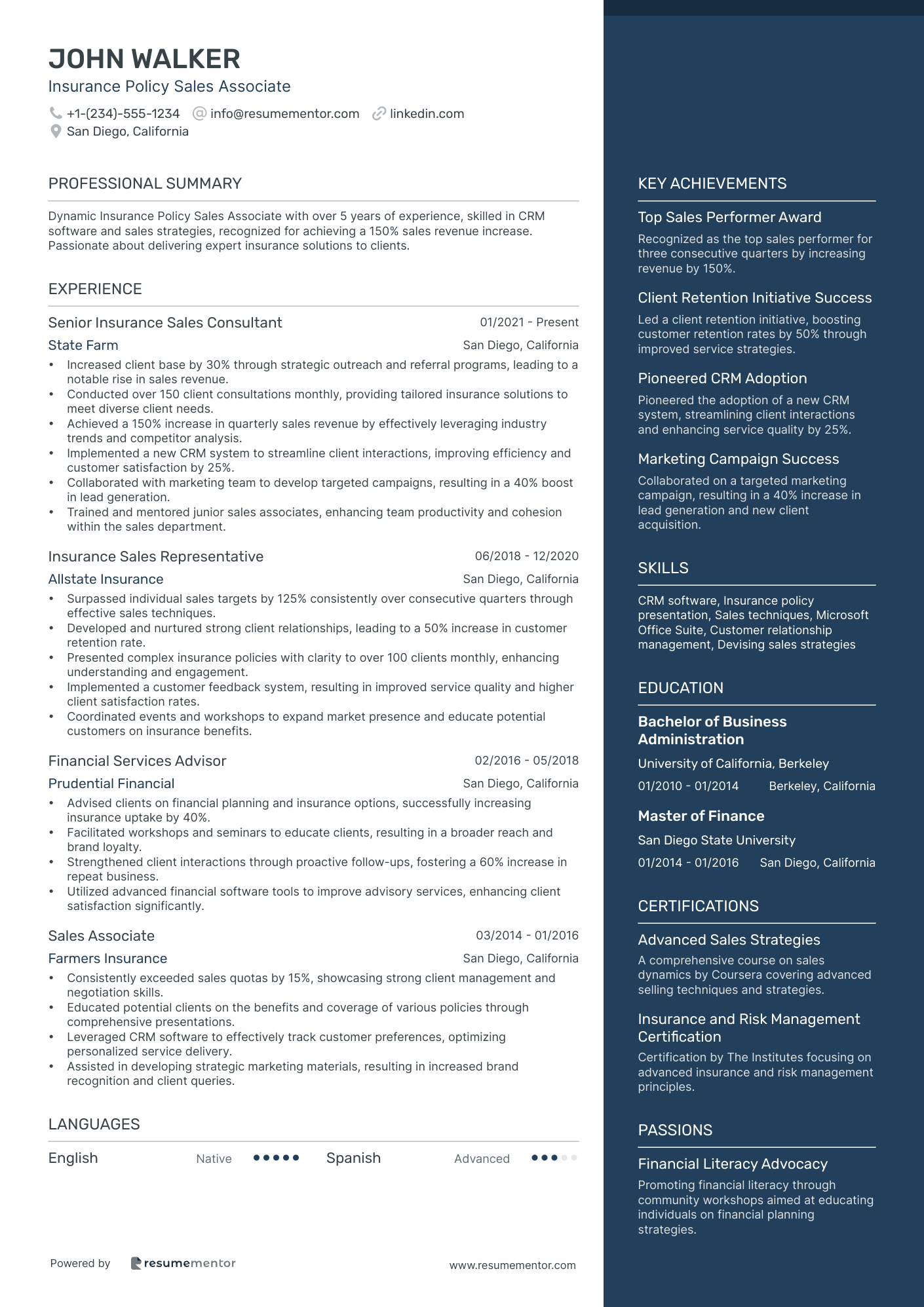 Insurance Policy Sales Associate