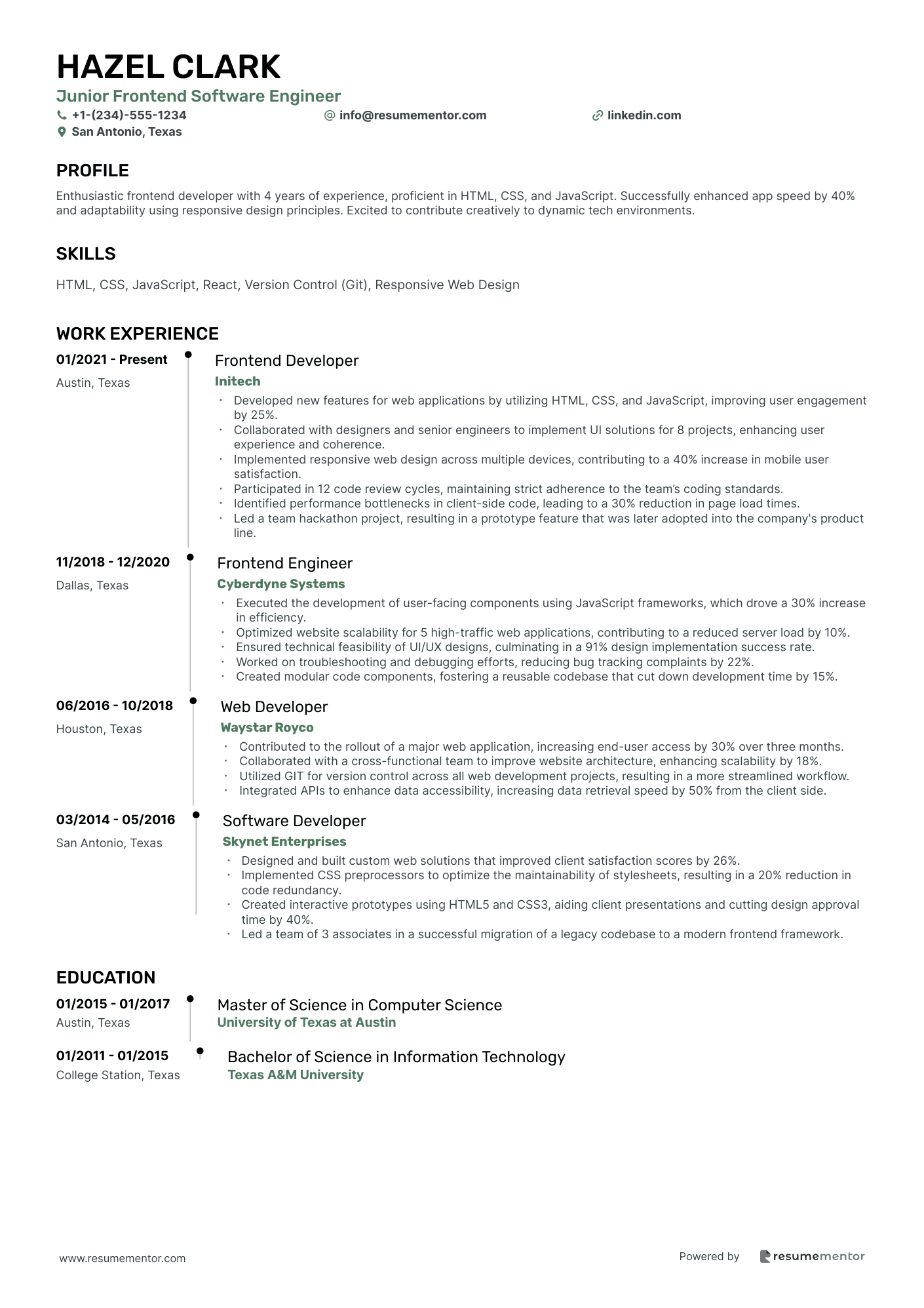 Junior Frontend Software Engineer