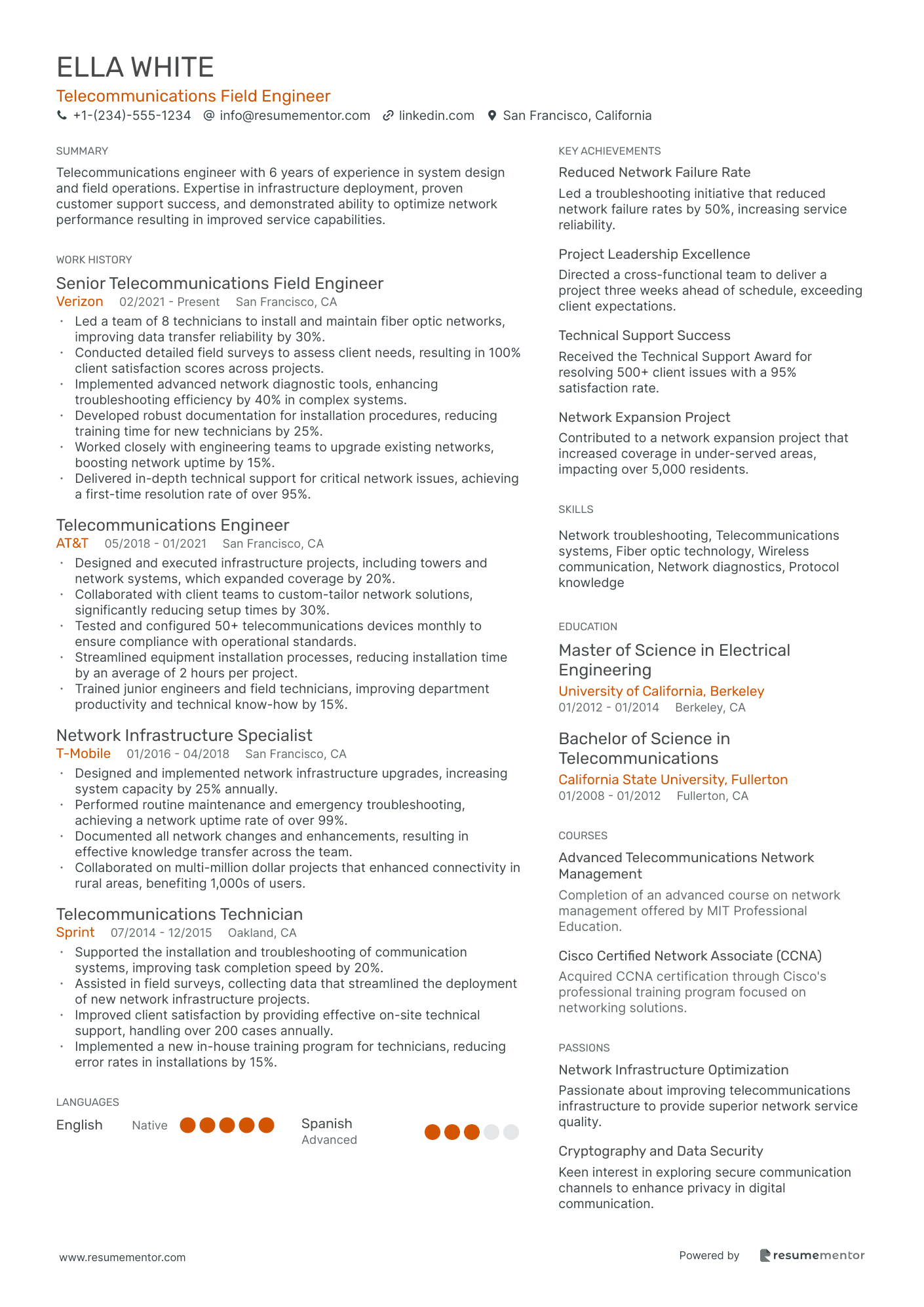 Telecommunications Field Engineer