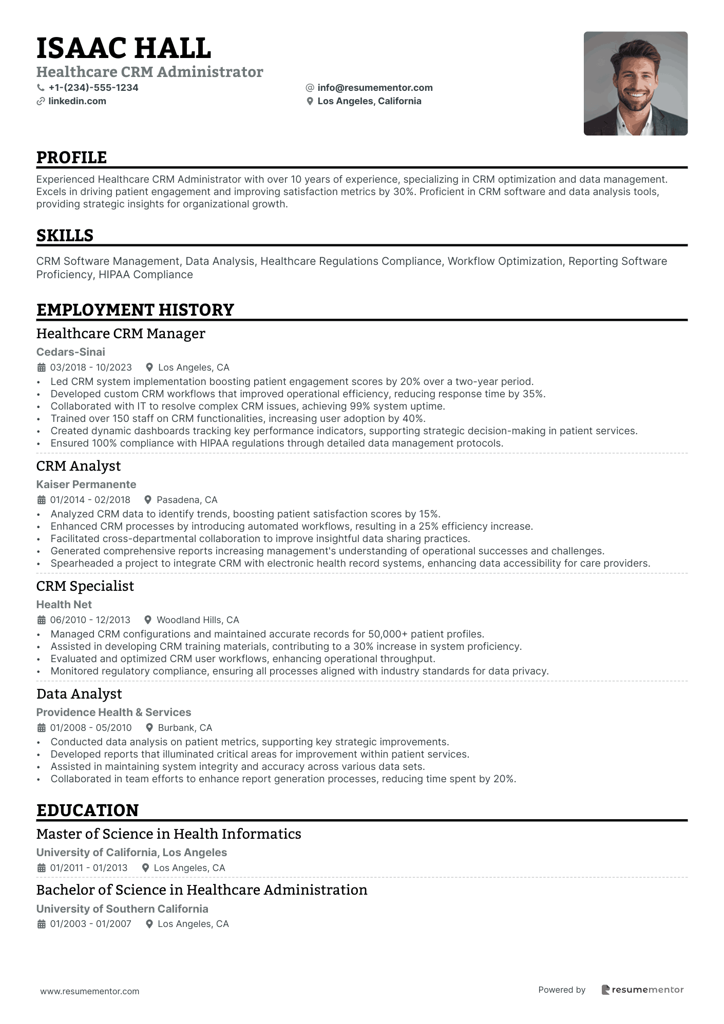 Healthcare CRM Administrator