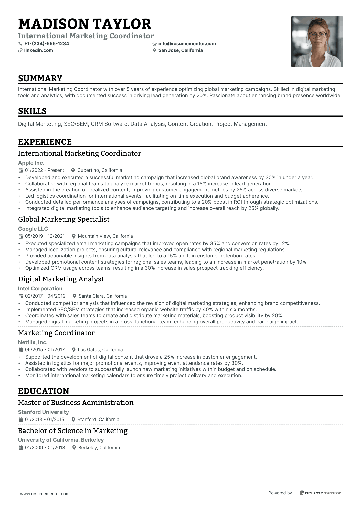 International Marketing Coordinator