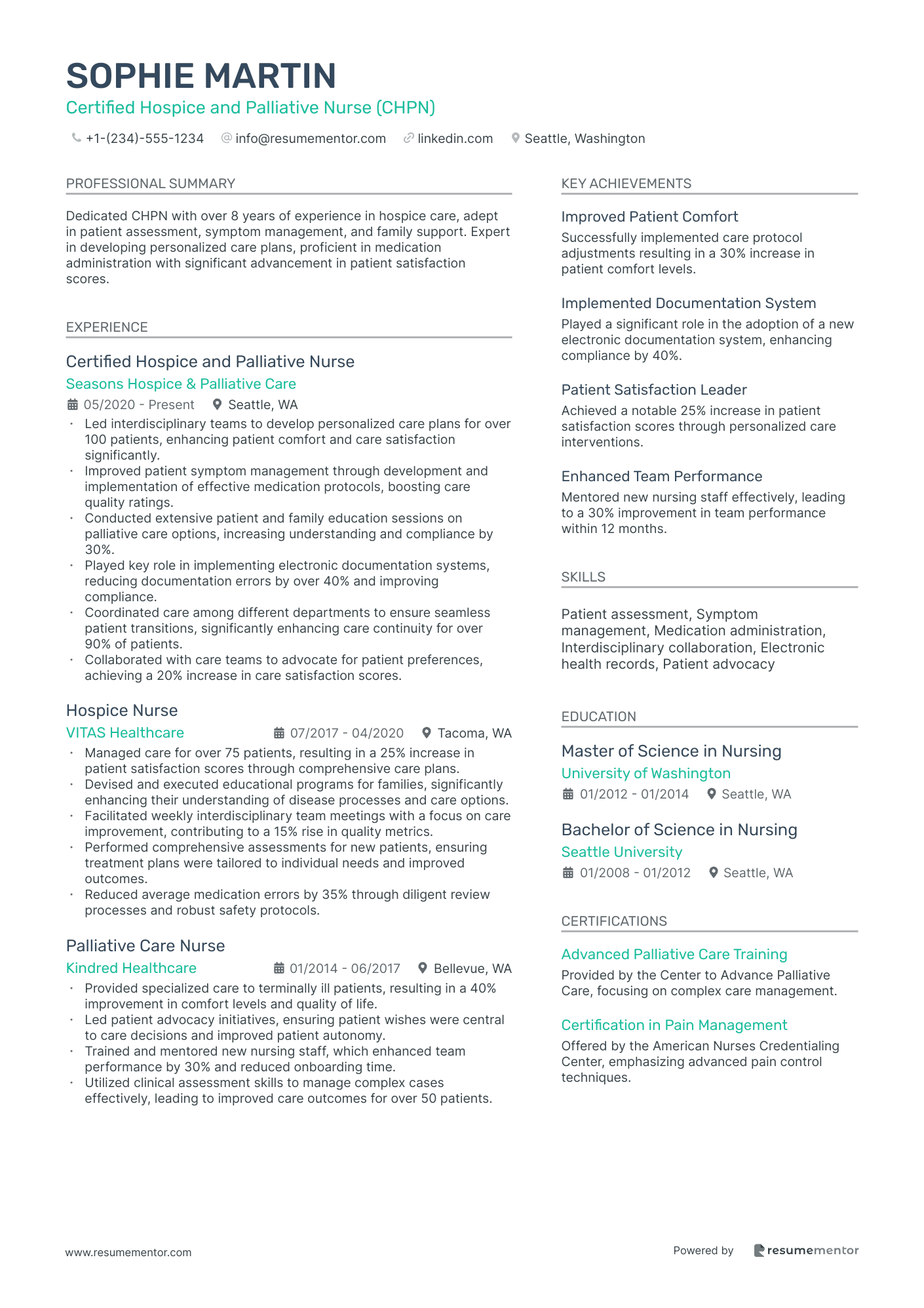 Certified Hospice and Palliative Nurse (CHPN)