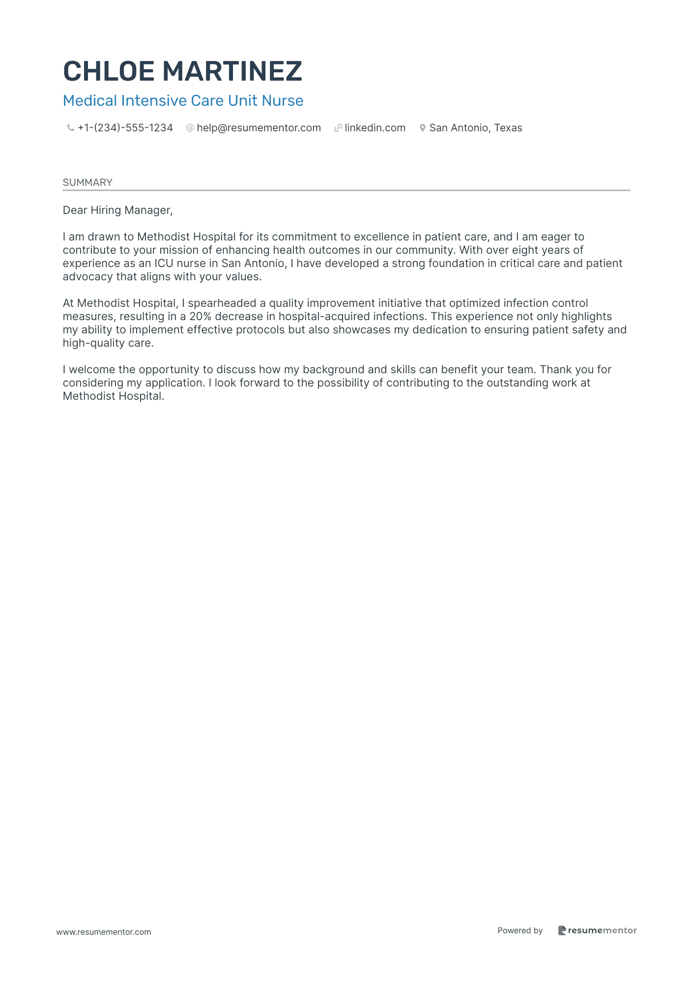 Medical Intensive Care Unit Nurse