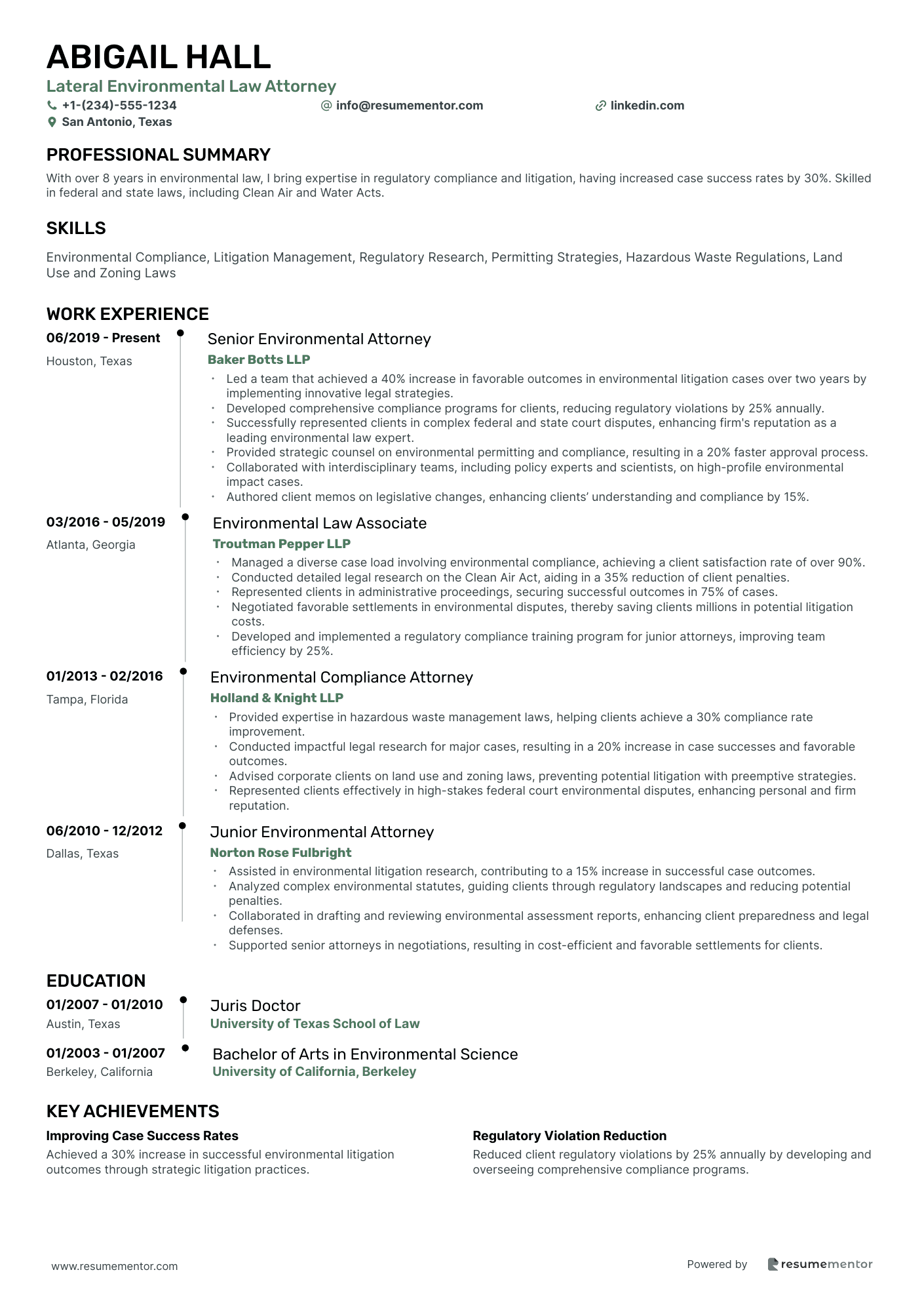 Lateral Environmental Law Attorney