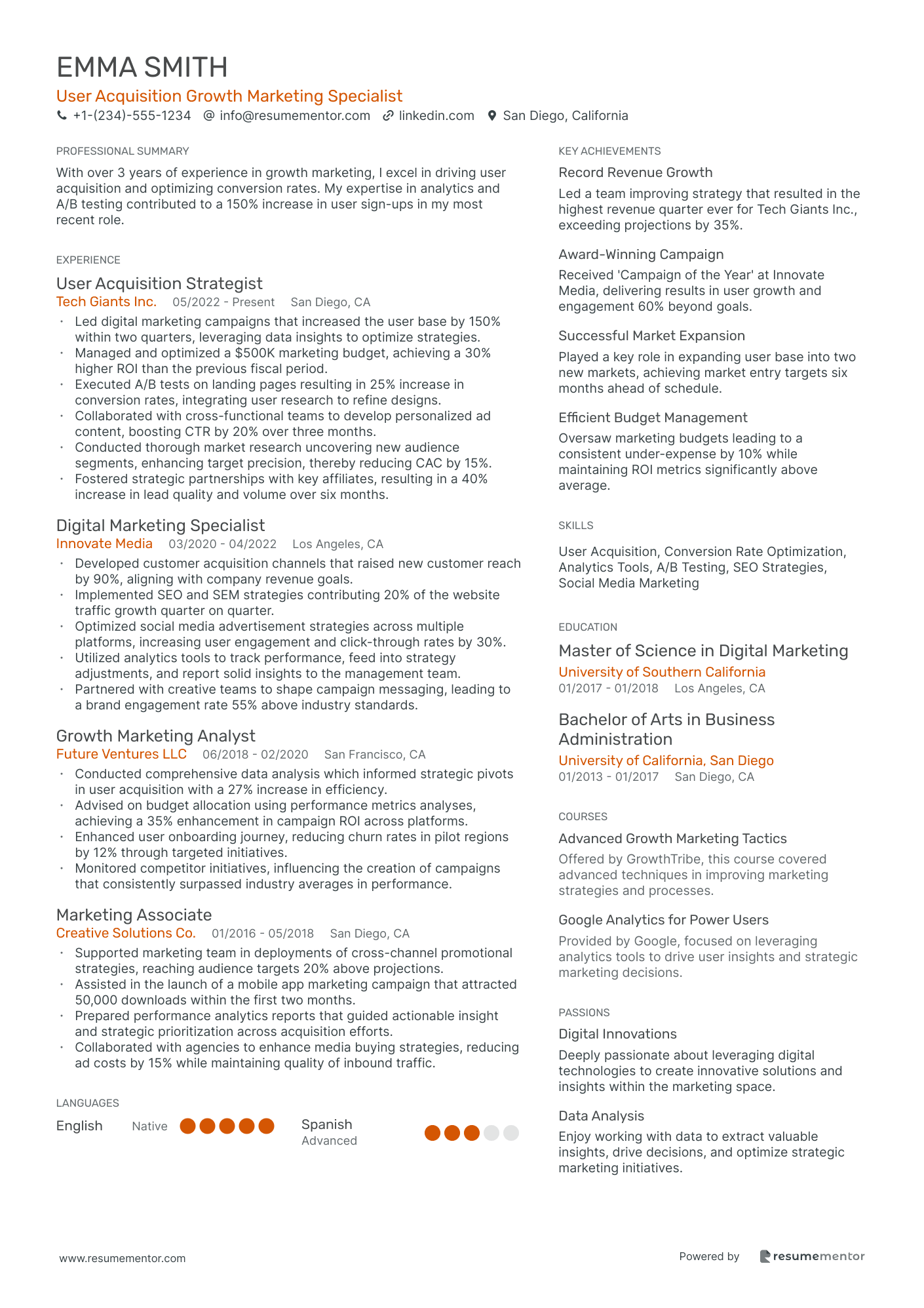 User Acquisition Growth Marketing Specialist