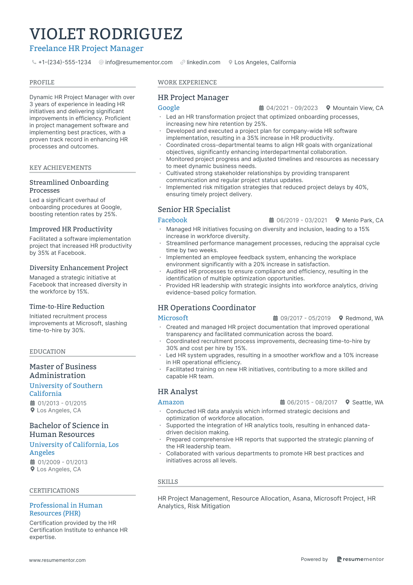 Freelance HR Project Manager