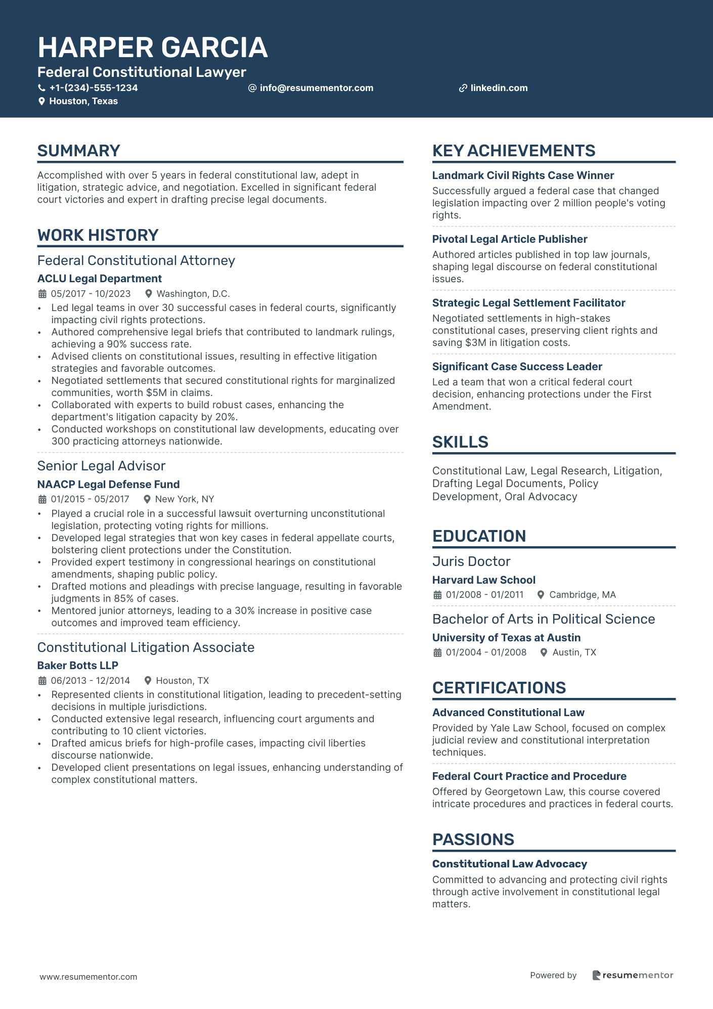 Federal Constitutional Lawyer