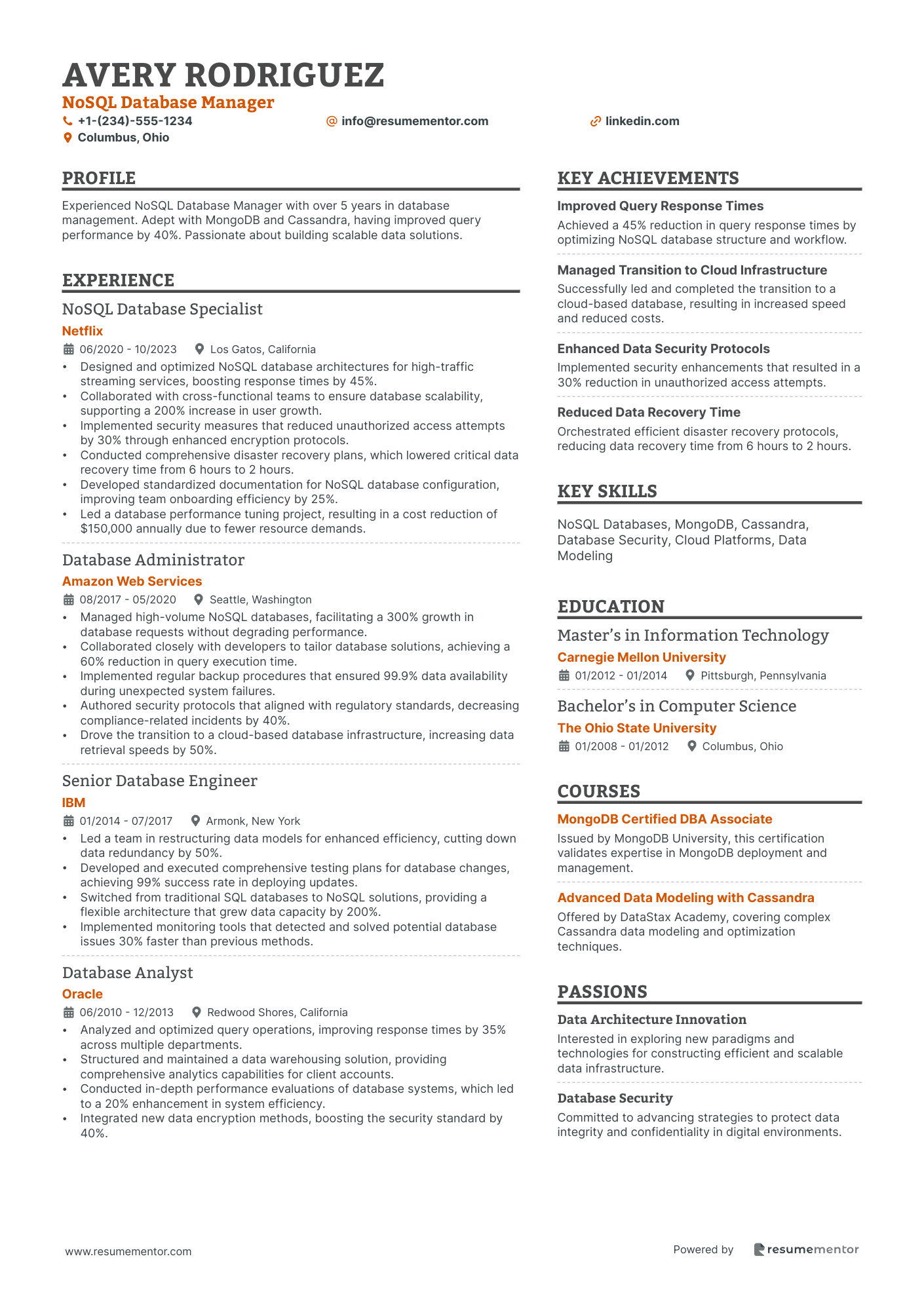 NoSQL Database Manager