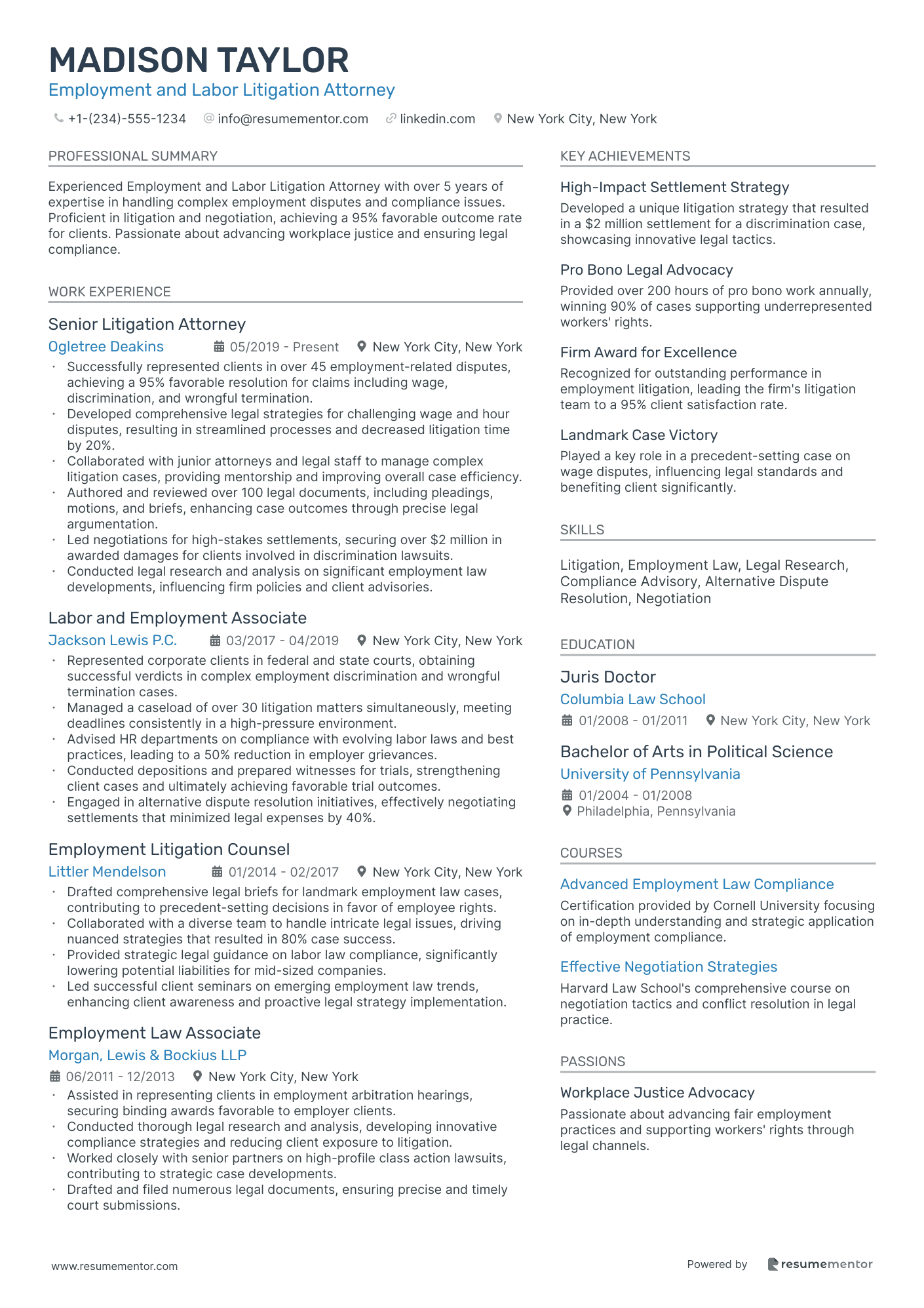 Employment and Labor Litigation Attorney