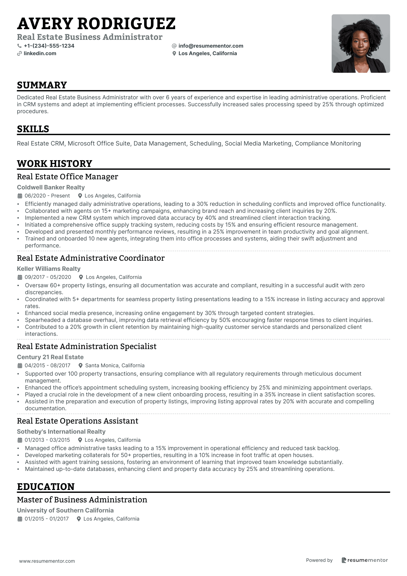 Real Estate Business Administrator