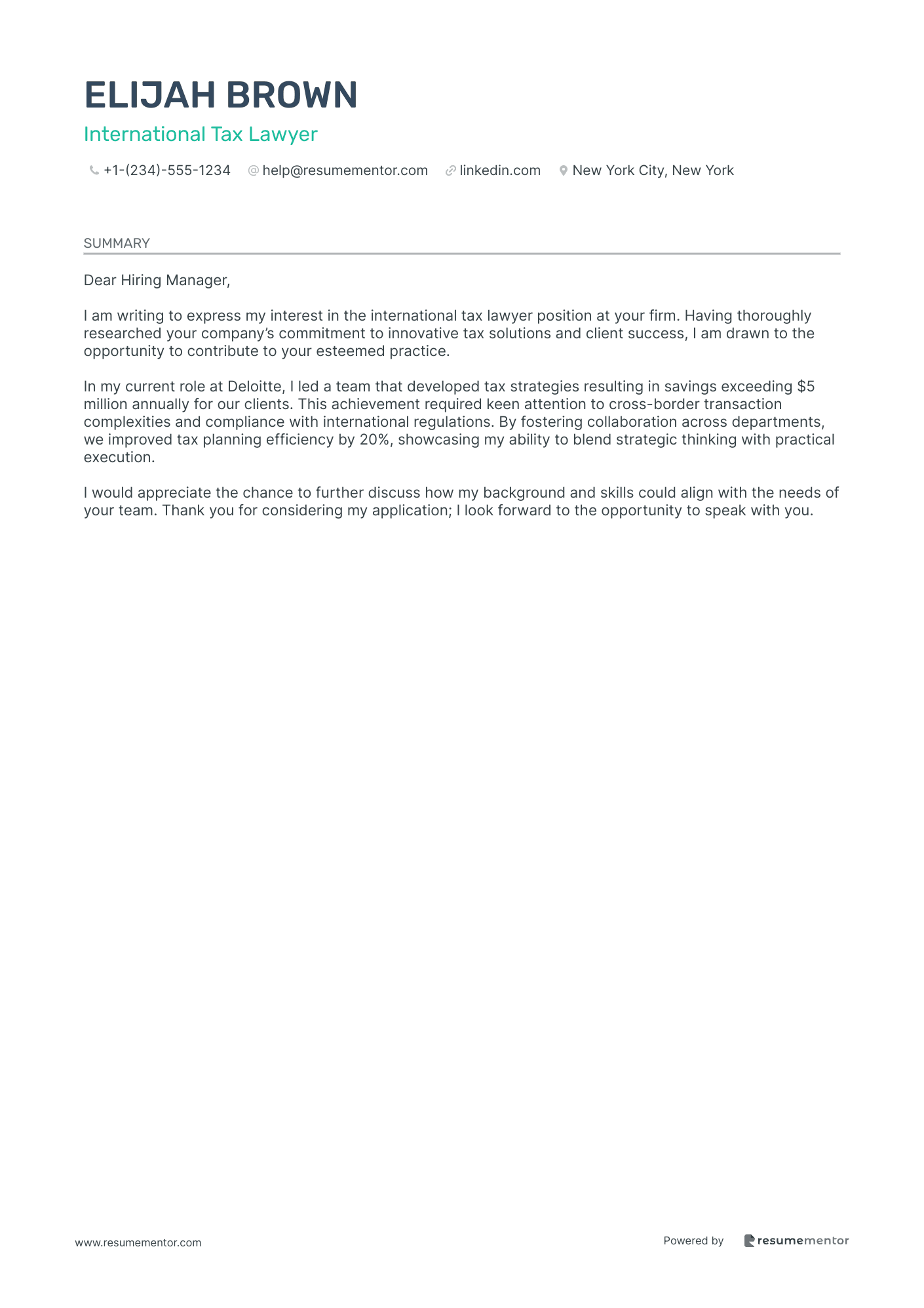 International Tax Lawyer