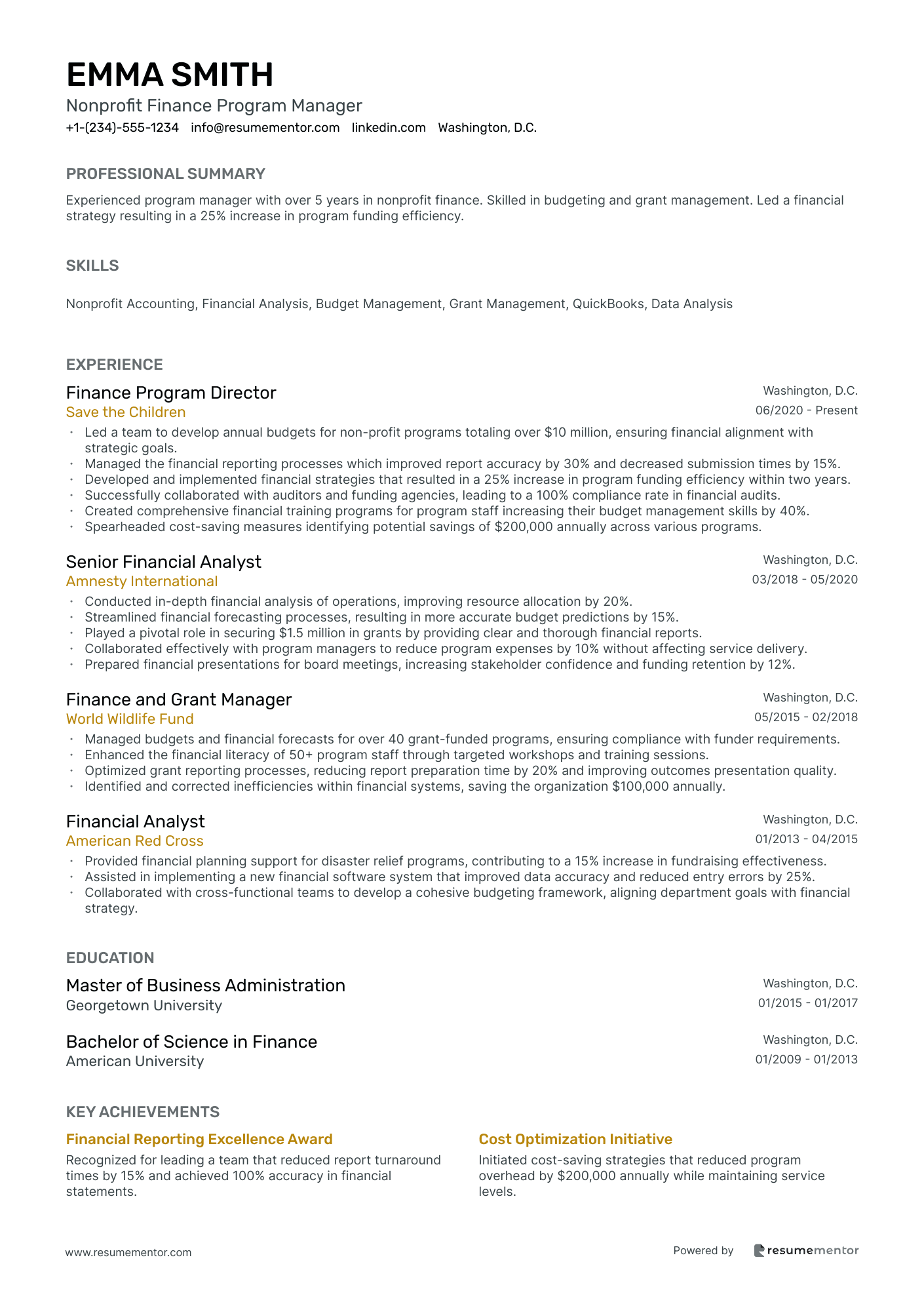 Nonprofit Finance Program Manager