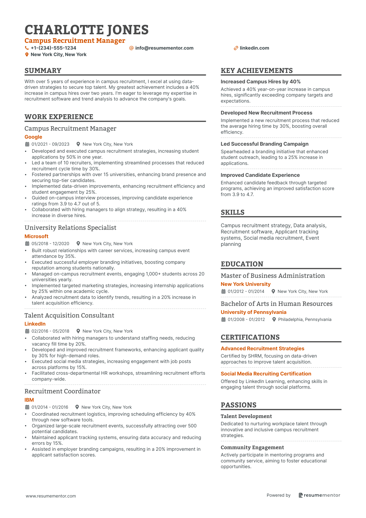 Campus Recruitment Manager