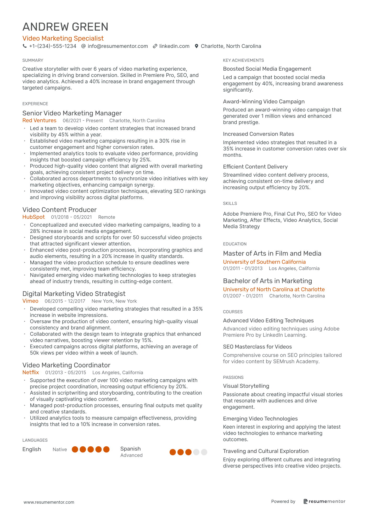 Video Marketing Specialist