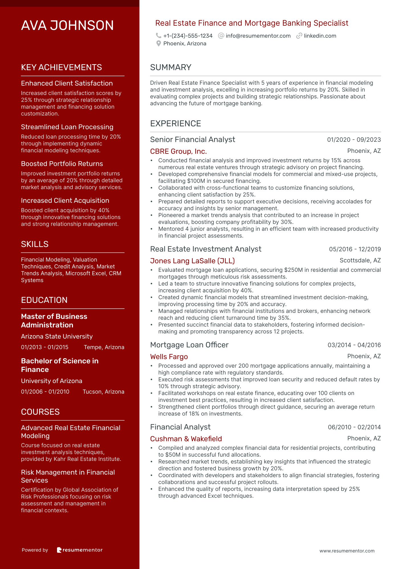 Real Estate Finance and Mortgage Banking Specialist