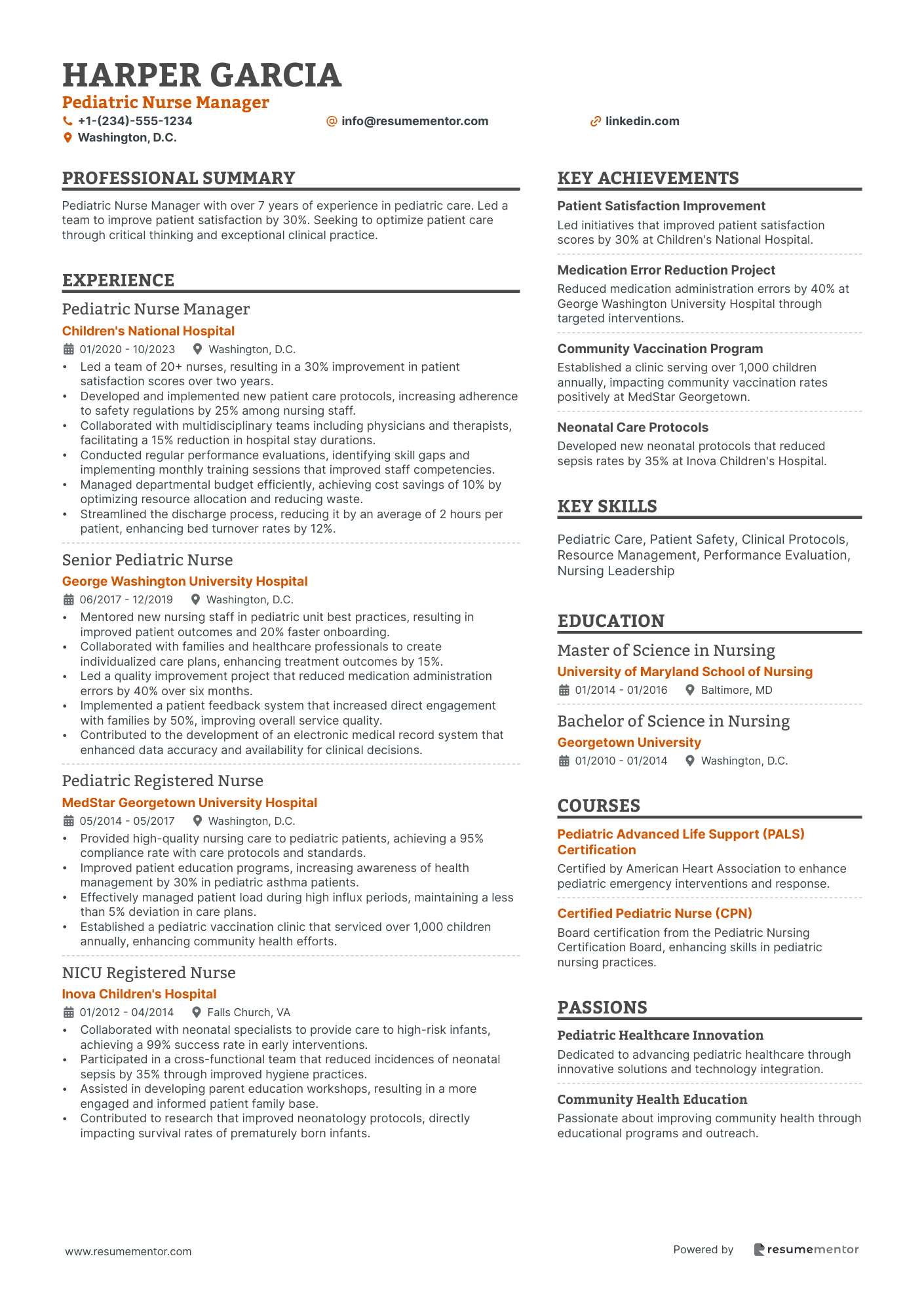 Pediatric Nurse Manager
