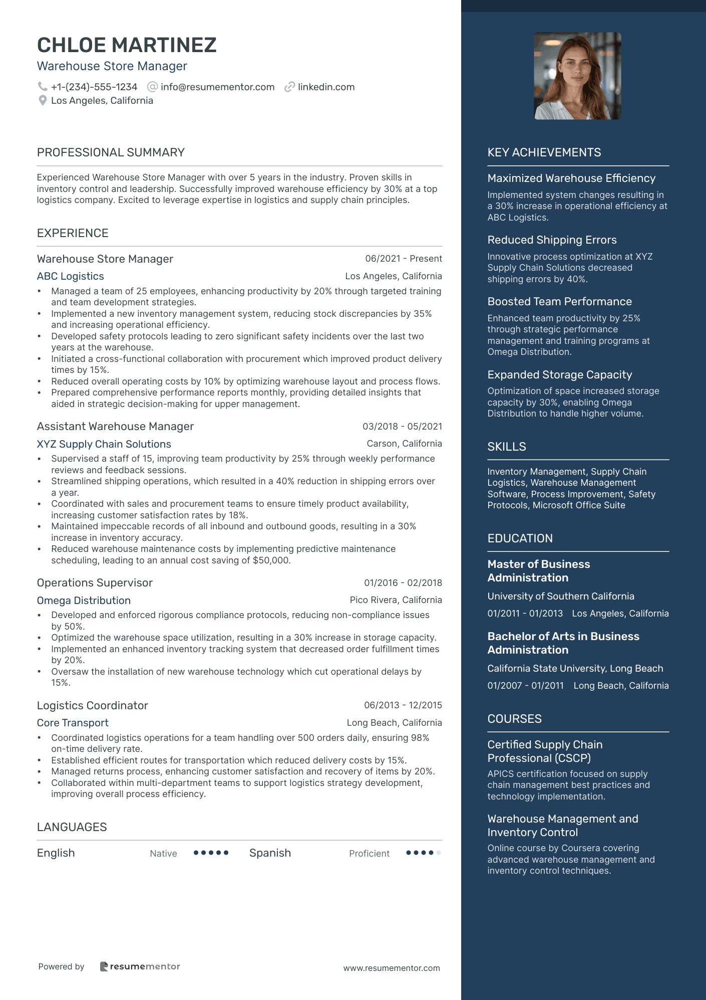 Warehouse Store Manager